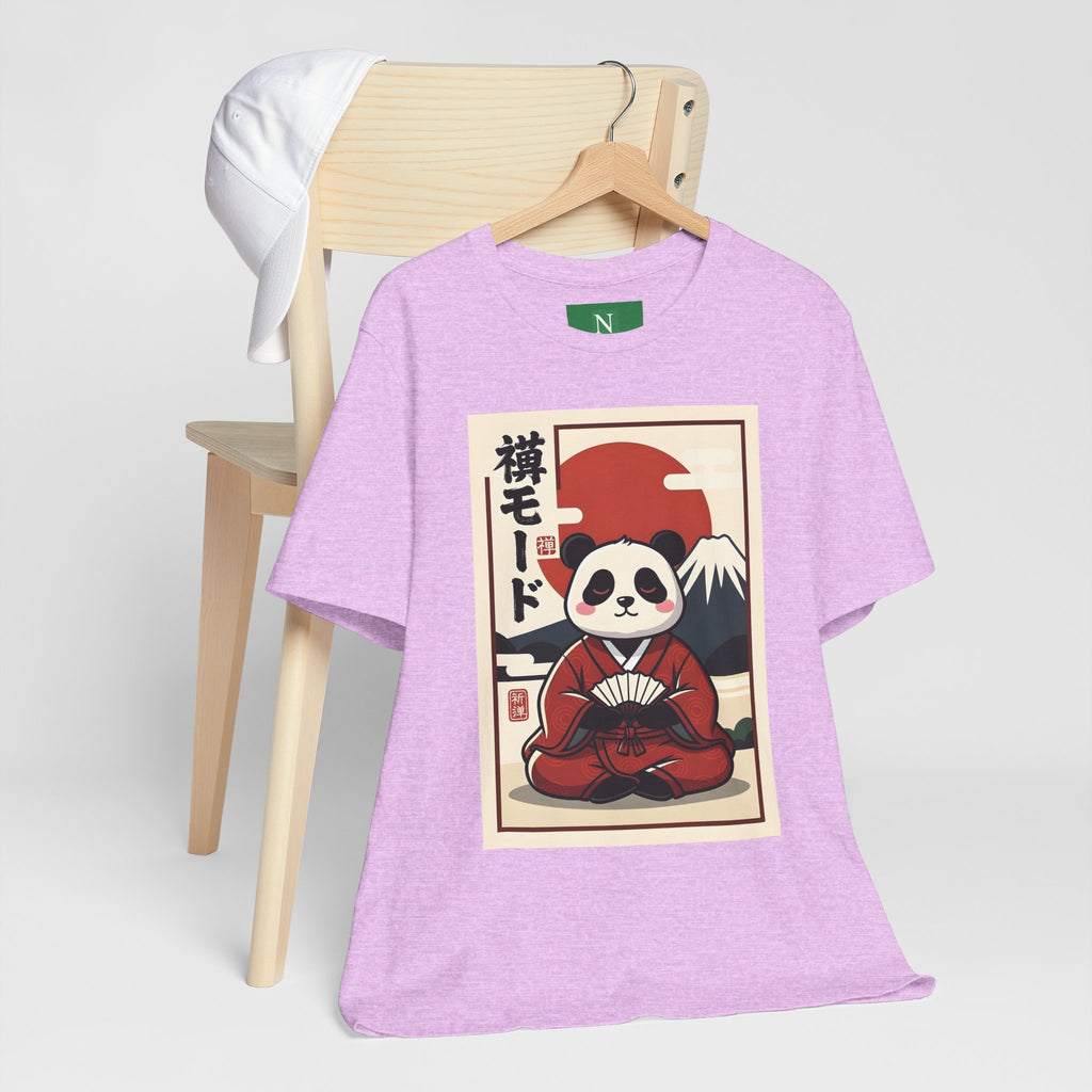 Panda Samurai Tee — Cute Japanese Ukiyo-e Style Graphic T-Shirt