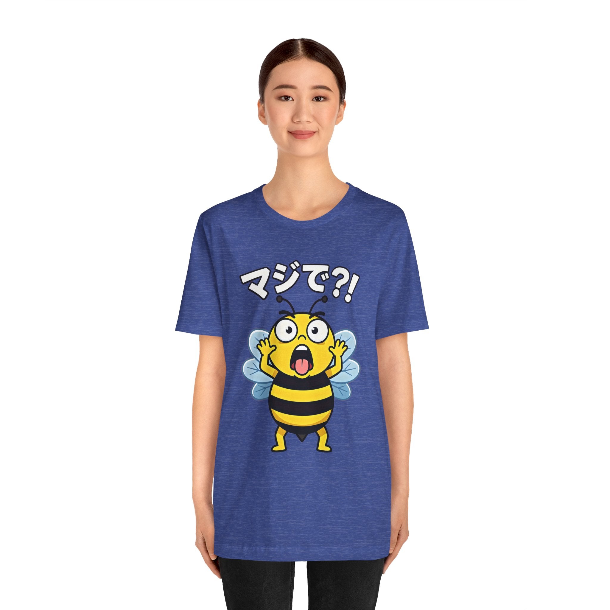 Surprised Bee Tee – マジで?! Cute Japanese Cartoon Graphic T-Shirt