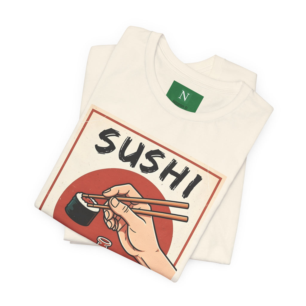 Sushi Poster Graphic Tee — Retro Japanese Sushi Shirt