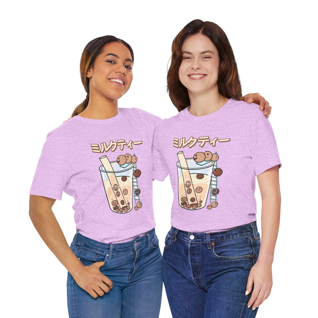 Boba Milk Tea T‑Shirt – ミルクティー Bubble Tea Graphic Tee