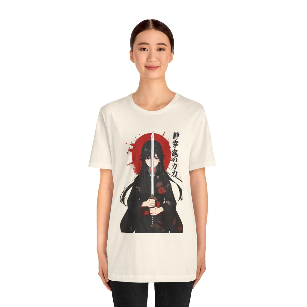 Samurai Girl Sword Tee — Japanese Anime Katana T-Shirt