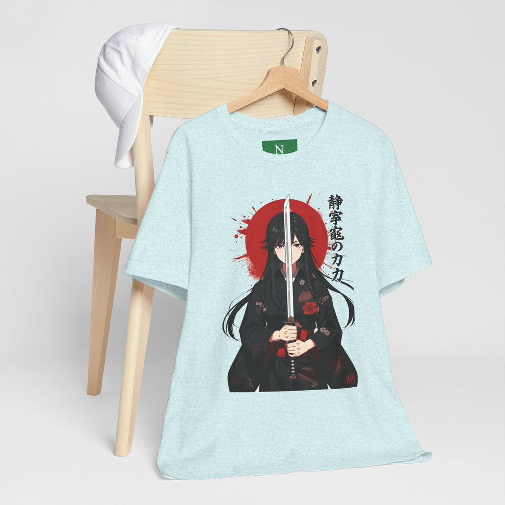 Samurai Girl Sword Tee — Japanese Anime Katana T-Shirt