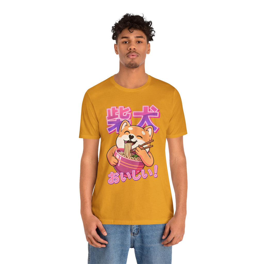 Shiba Inu Ramen Tee — おいしい! Cute Japanese Dog Noodle T-Shirt