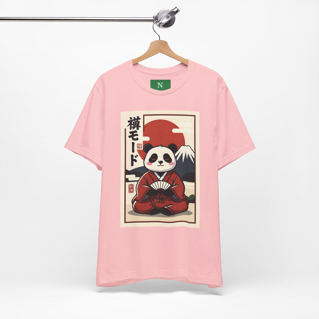 Panda Samurai Tee — Cute Japanese Ukiyo-e Style Graphic T-Shirt