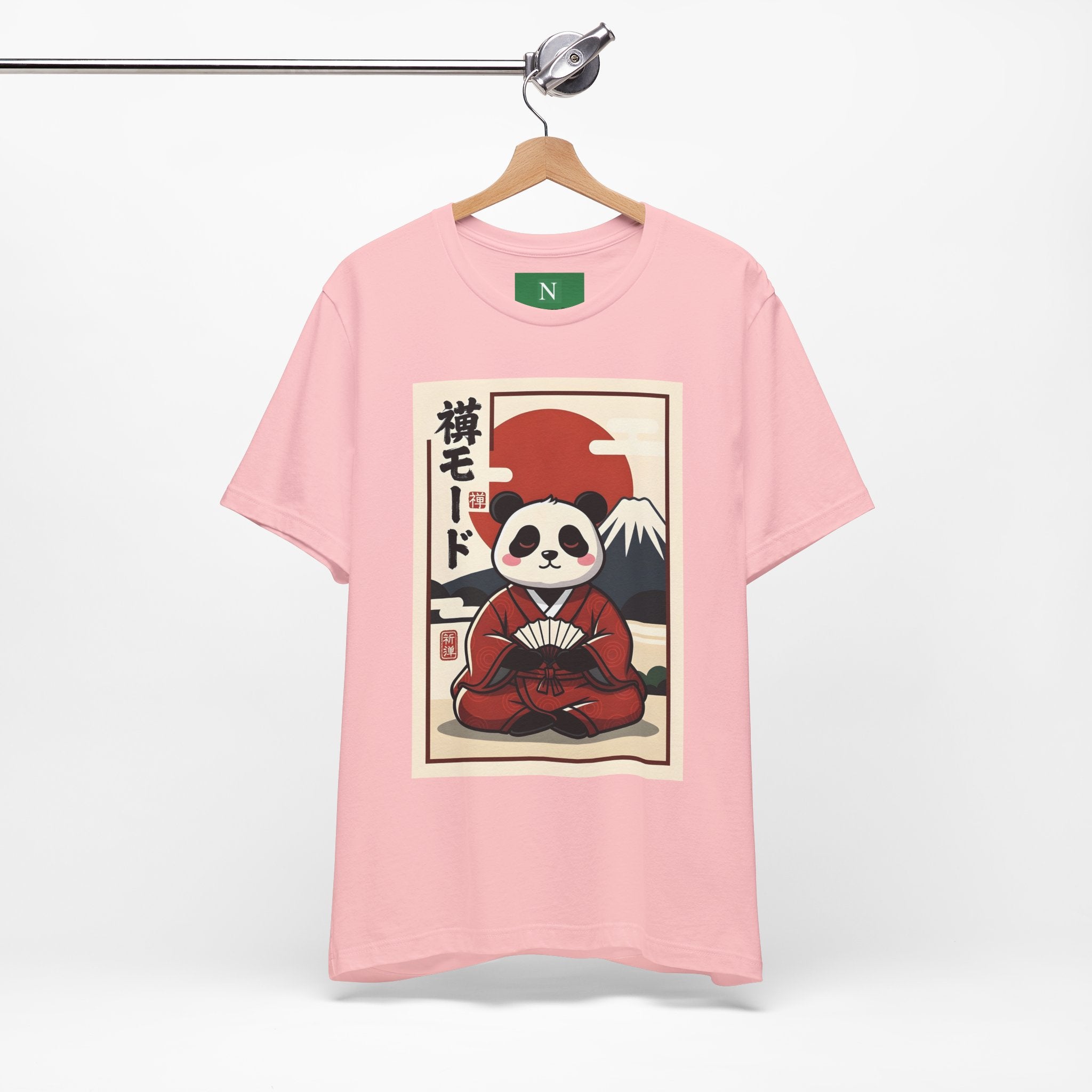 Panda Samurai Tee — Cute Japanese Ukiyo-e Style Graphic T-Shirt