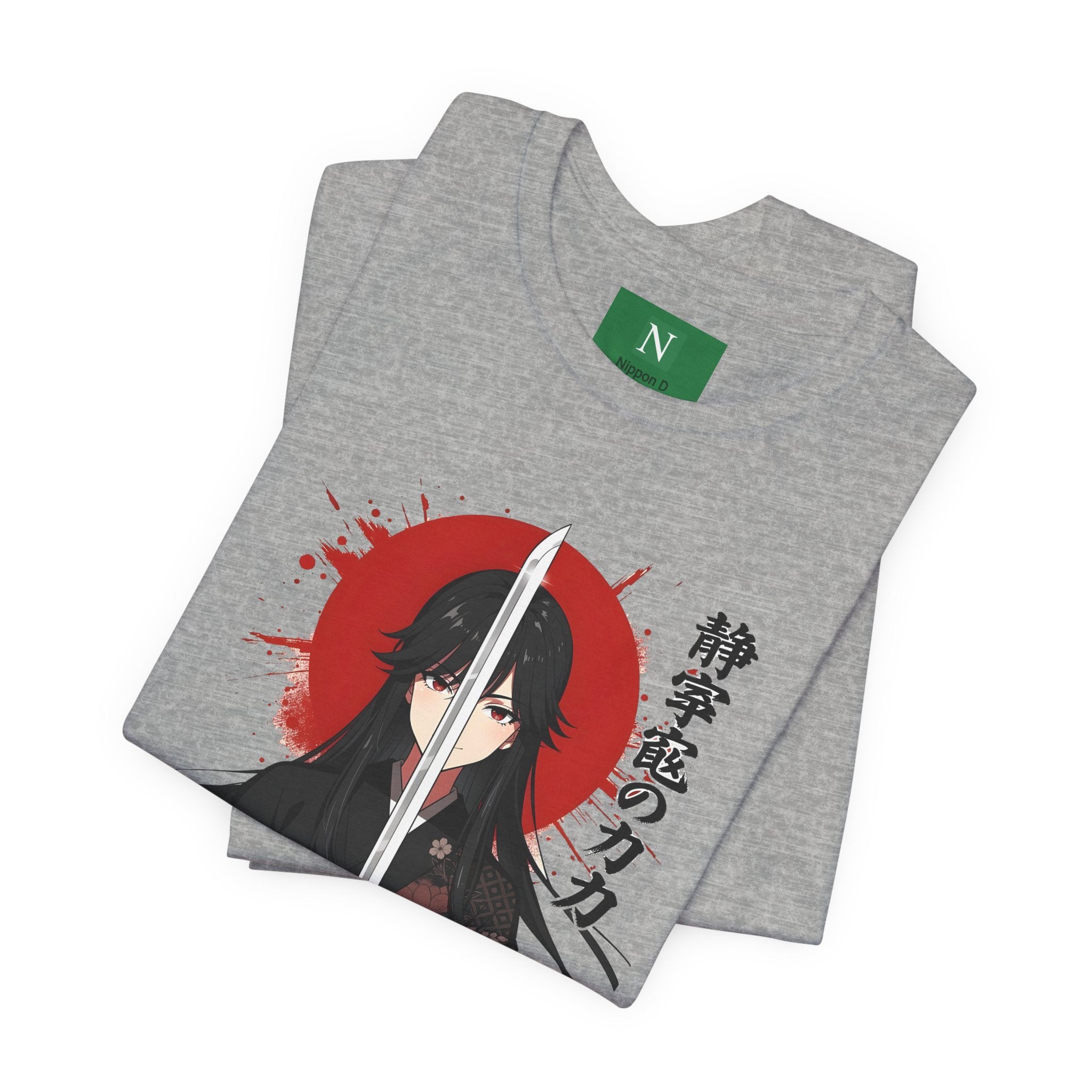 Samurai Girl Sword Tee — Japanese Anime Katana T-Shirt