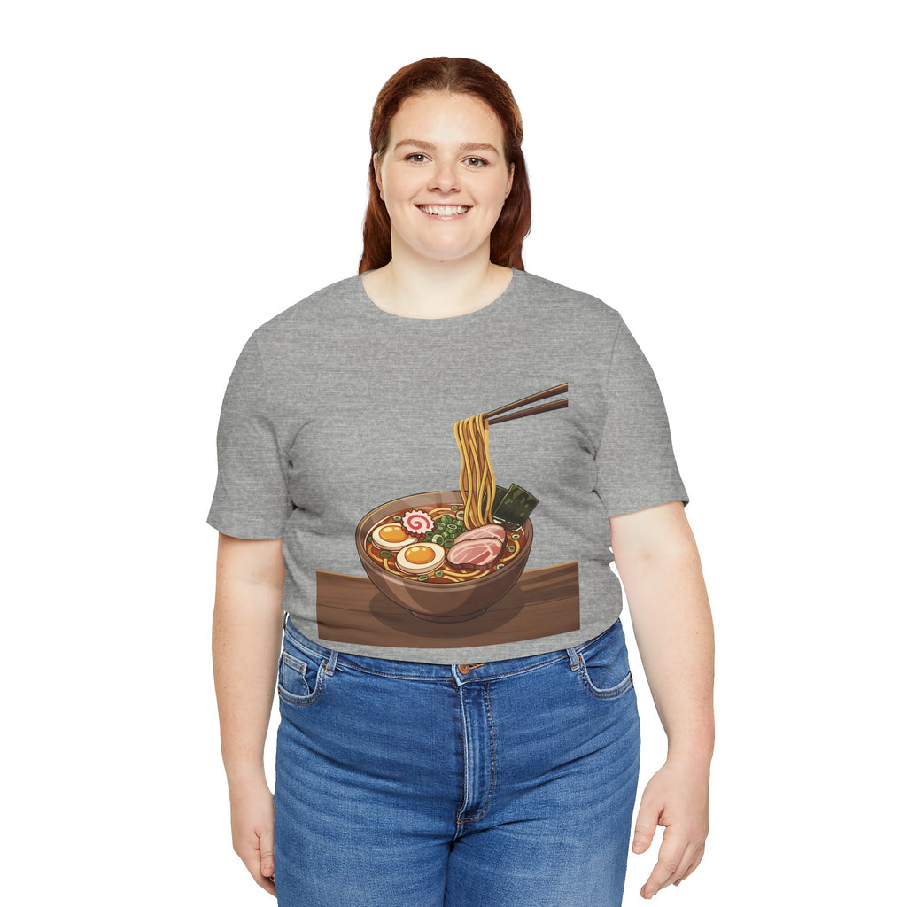 Ramen Bowl Graphic Tee – Chopsticks & Noodles Japanese Food T-Shirt