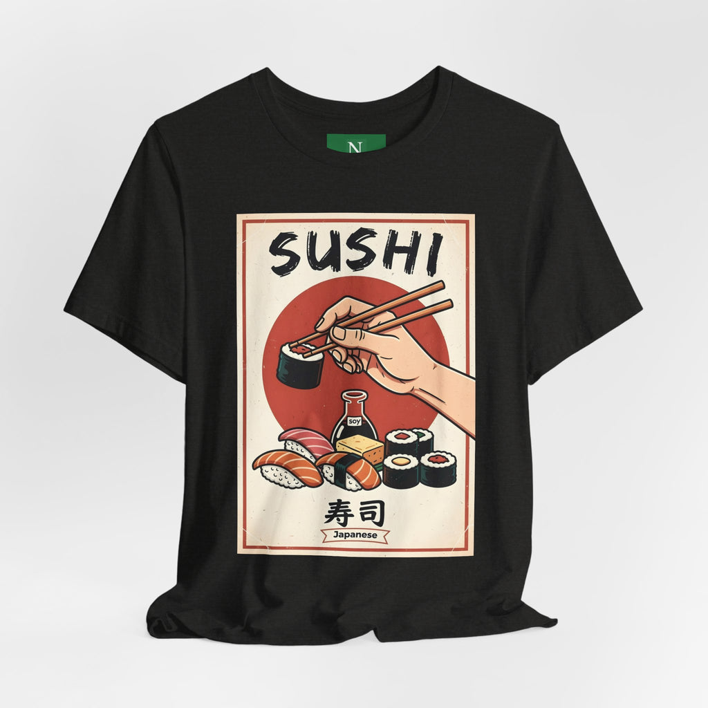 Sushi Poster Graphic Tee — Retro Japanese Sushi Shirt
