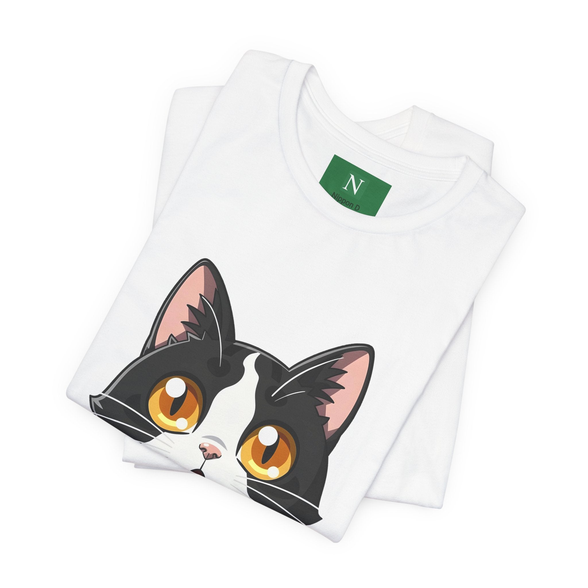 Cat Shock Face Graphic Tee — マジで?! Cute Anime Cat T-Shirt