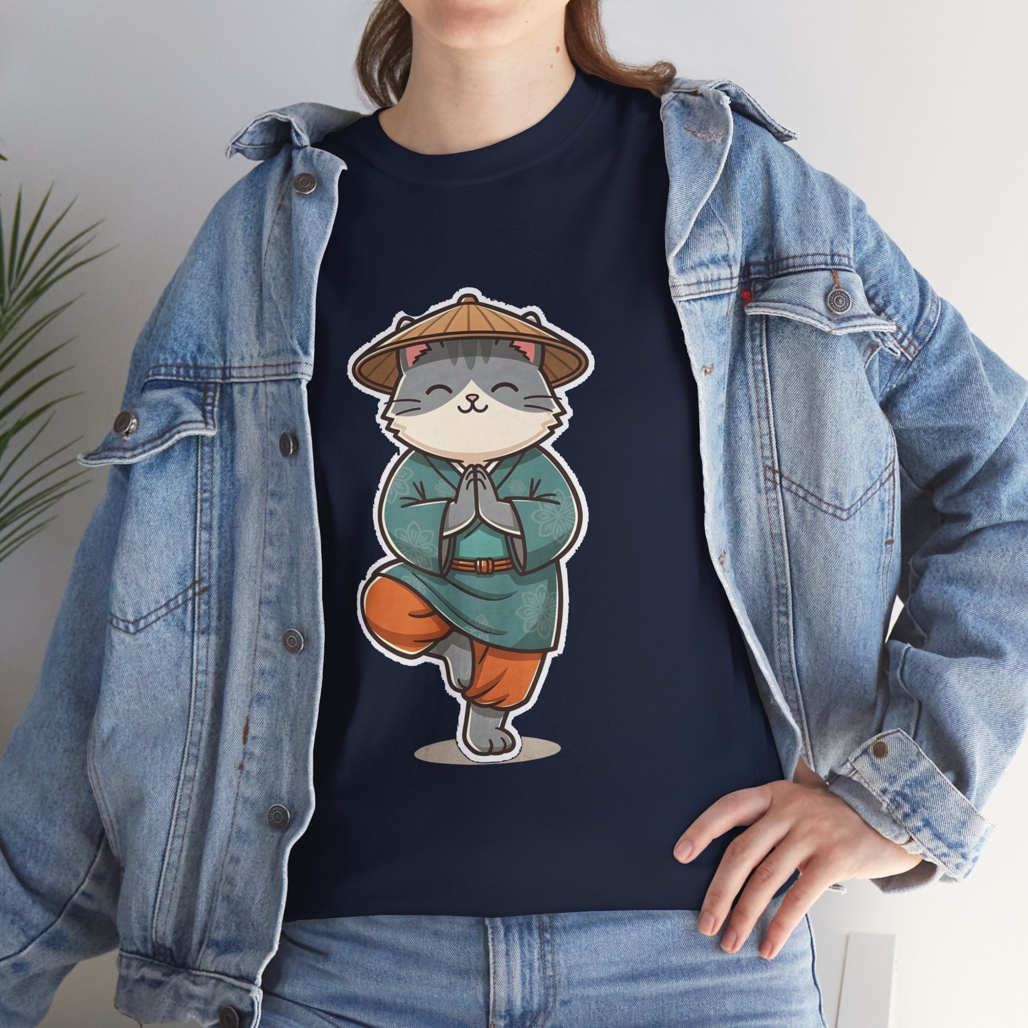 Meditating Cat Tee — Cute Zen Cat Yoga T-Shirt