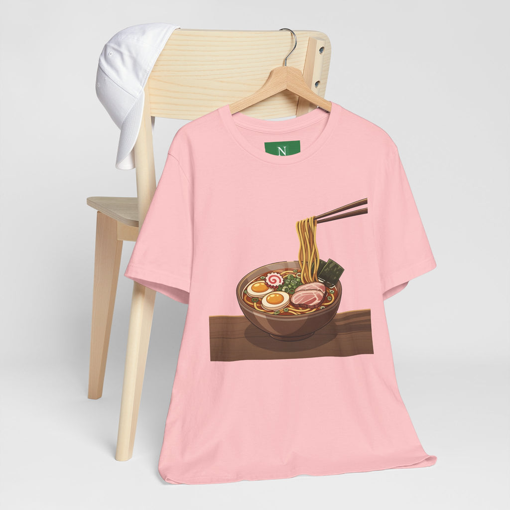 Ramen Bowl Graphic Tee – Chopsticks & Noodles Japanese Food T-Shirt