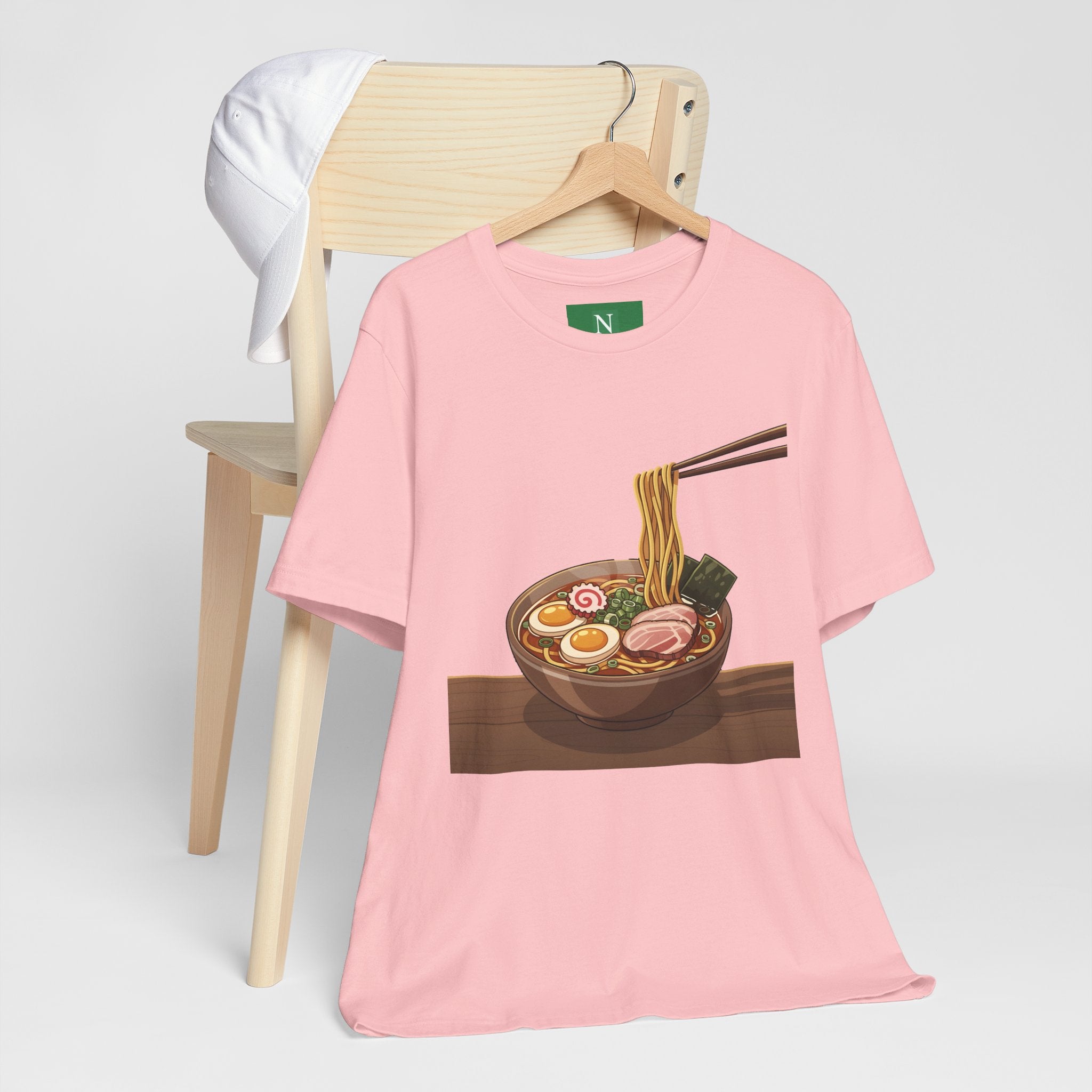 Ramen Bowl Graphic Tee – Chopsticks & Noodles Japanese Food T-Shirt