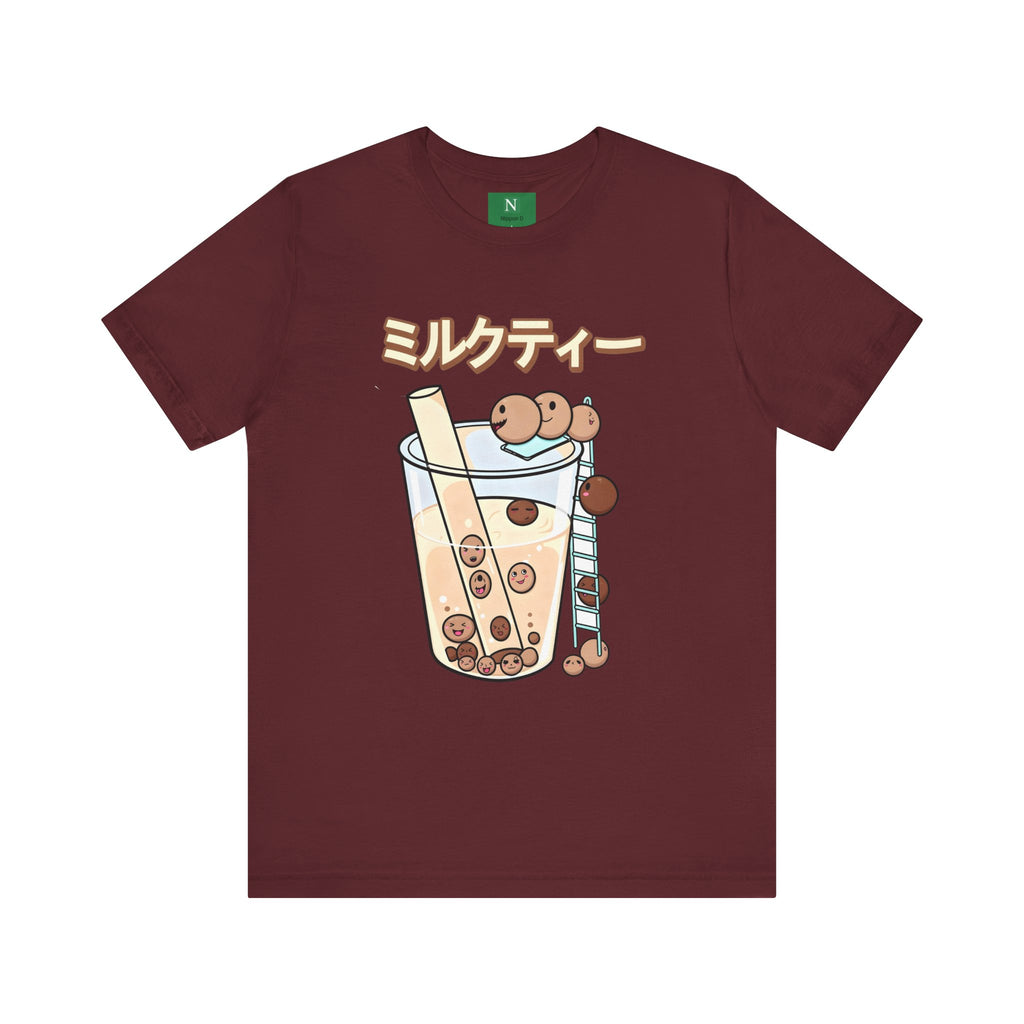 Boba Milk Tea T‑Shirt – ミルクティー Bubble Tea Graphic Tee