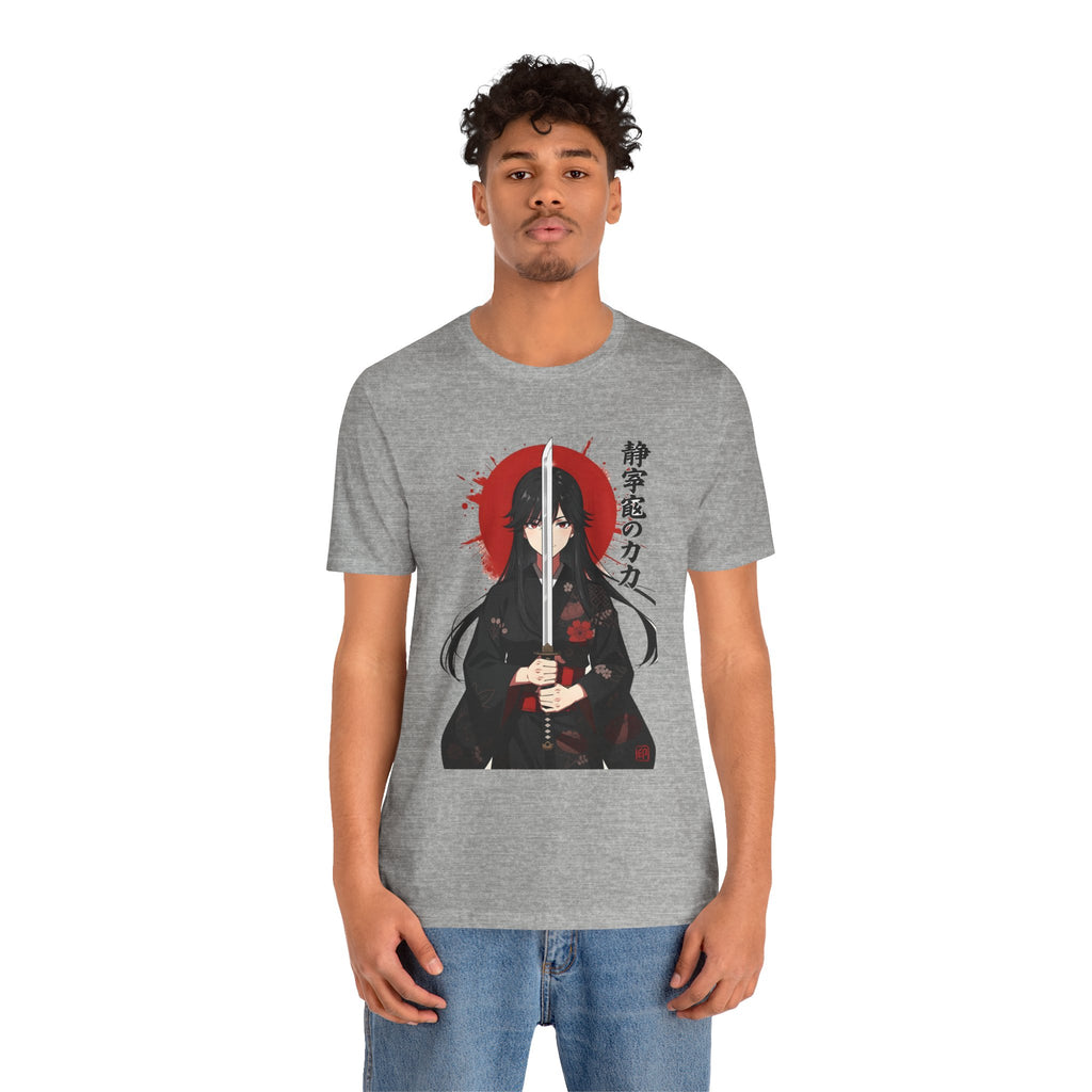 Samurai Girl Sword Tee — Japanese Anime Katana T-Shirt