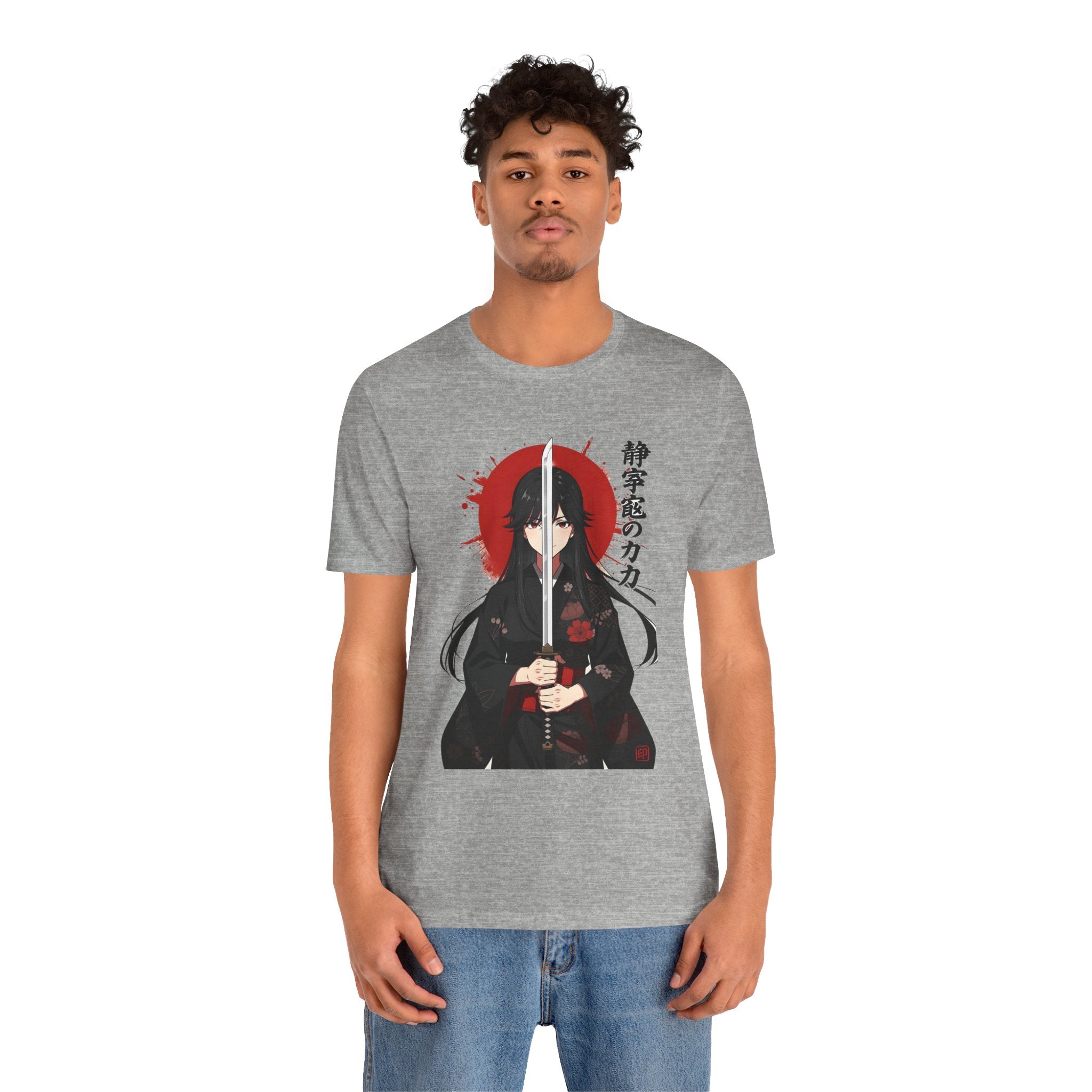 Samurai Girl Sword Tee — Japanese Anime Katana T-Shirt