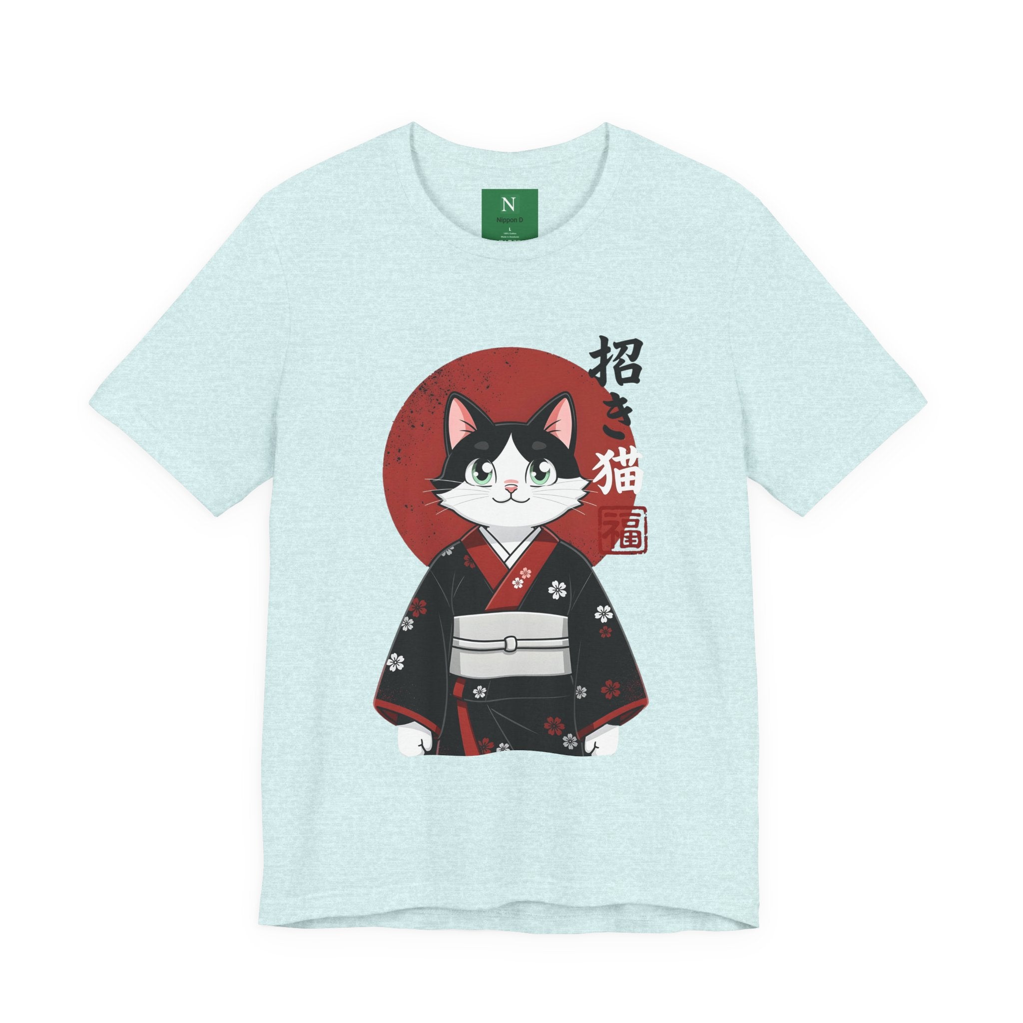 Lucky Cat Kimono T-Shirt — Japanese Maneki-Neko Tee