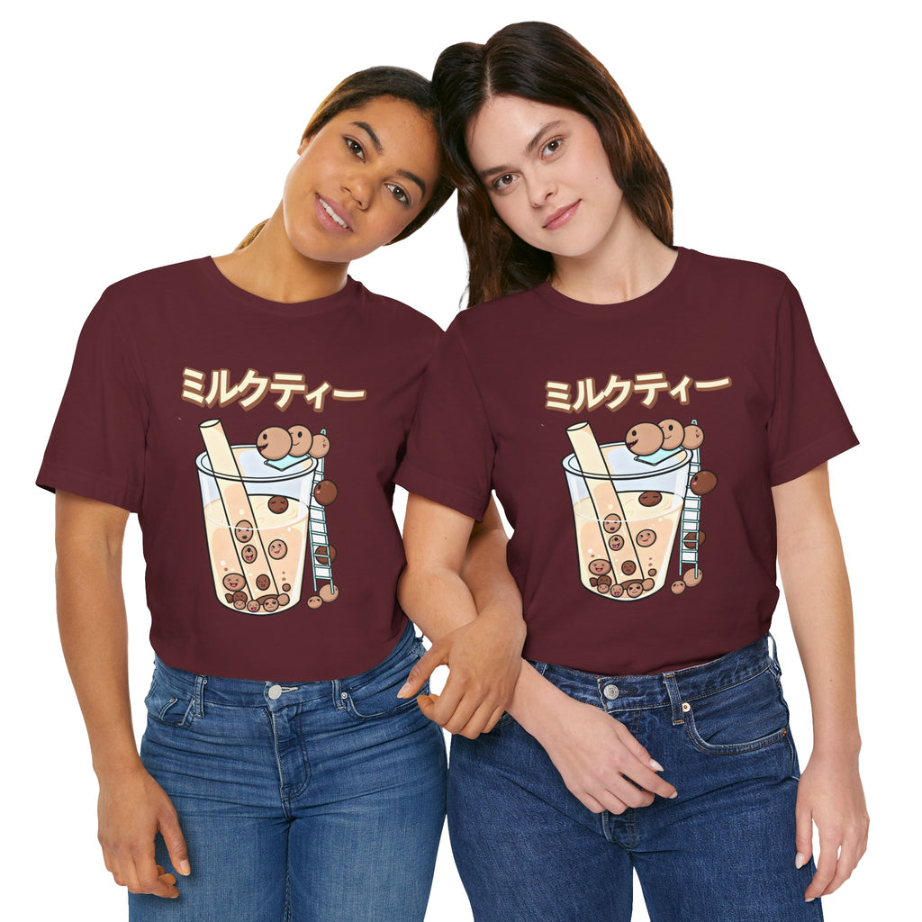 Boba Milk Tea T‑Shirt – ミルクティー Bubble Tea Graphic Tee