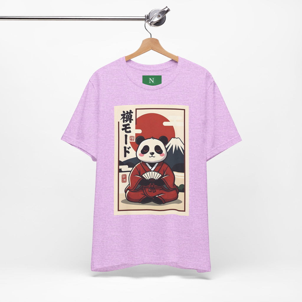 Panda Samurai Tee — Cute Japanese Ukiyo-e Style Graphic T-Shirt