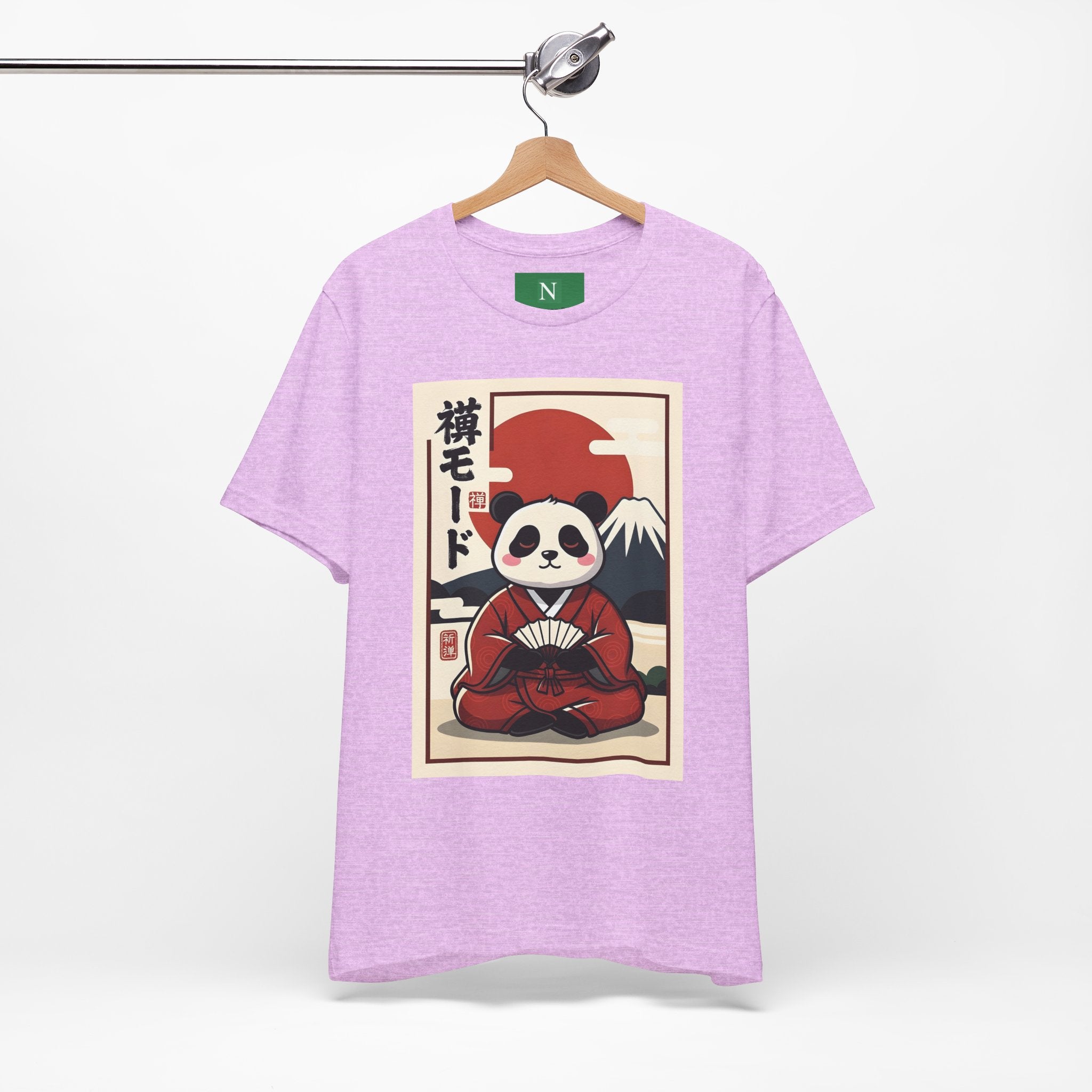 Panda Samurai Tee — Cute Japanese Ukiyo-e Style Graphic T-Shirt