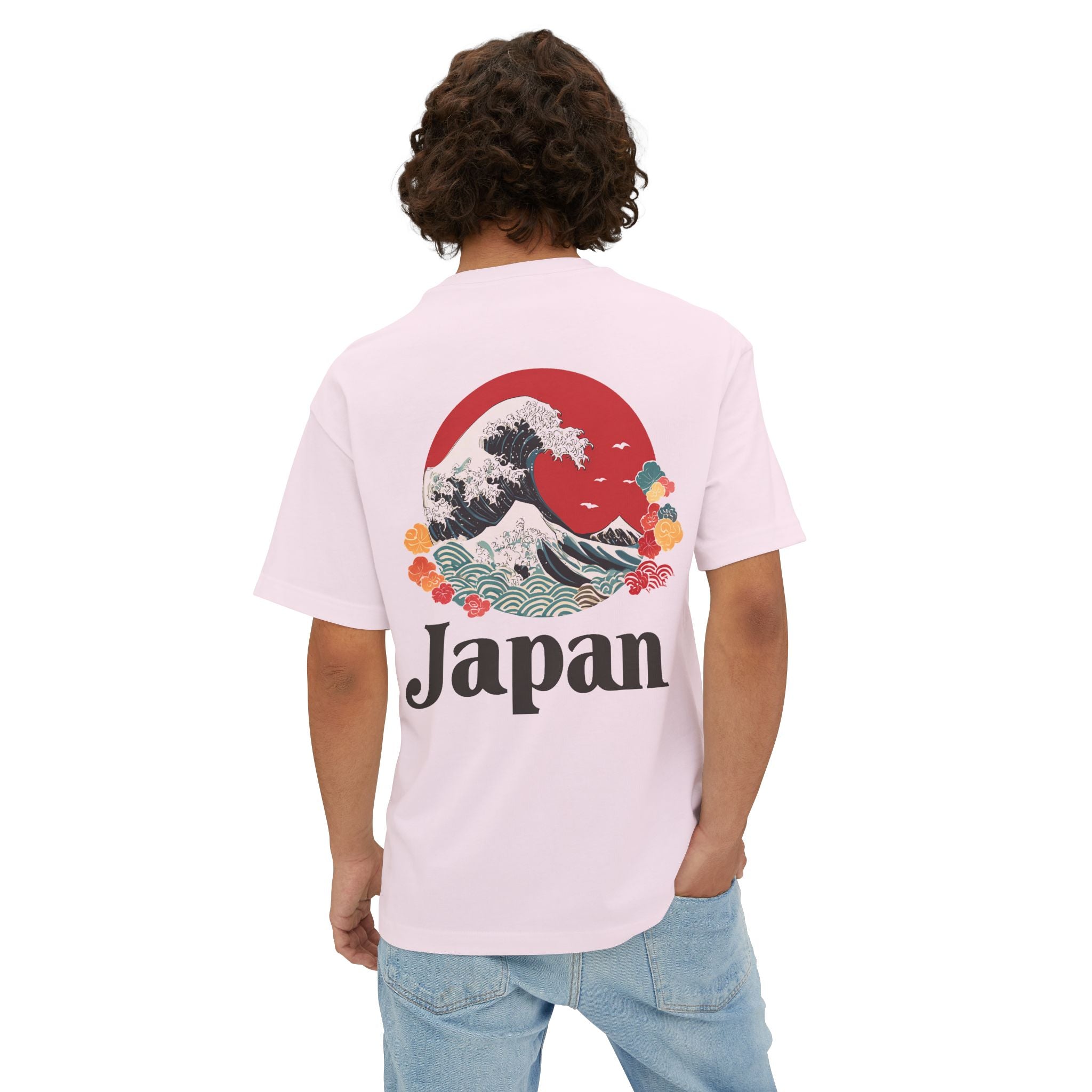 Copy of Japanese Wave Art Unisex Oversized Boxy Tee, Casual Streetwear, Vintage Graphic Tee, Summer Outfit, Gift for Art Lovers