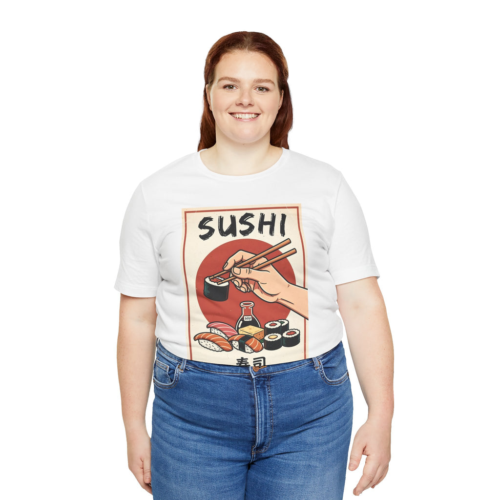 Sushi Poster Graphic Tee — Retro Japanese Sushi Shirt