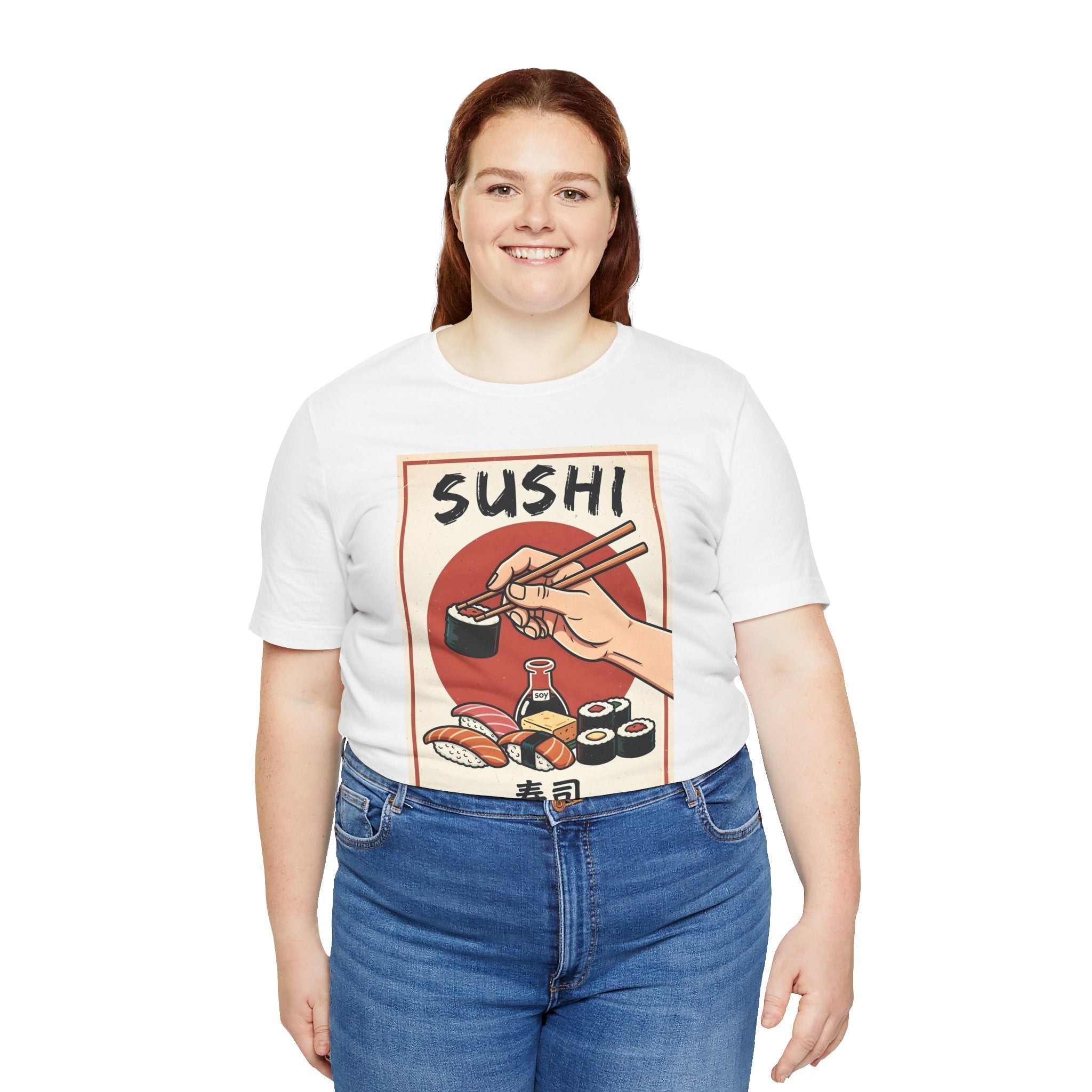 Sushi Poster Graphic Tee — Retro Japanese Sushi Shirt