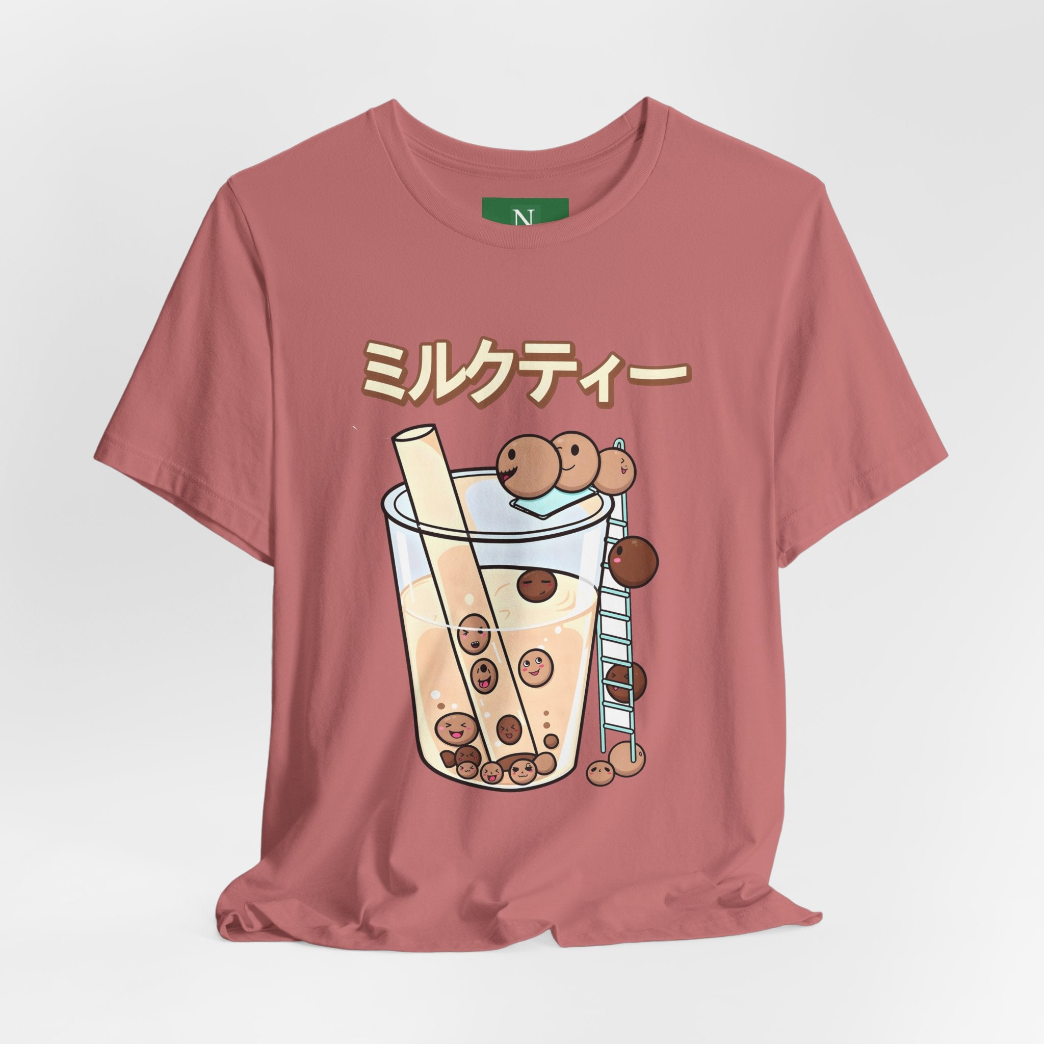 Boba Milk Tea T‑Shirt – ミルクティー Bubble Tea Graphic Tee