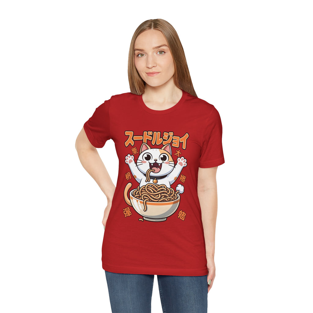 Ramen Cat Tee — Cute Japanese Noodle Graphic T-Shirt
