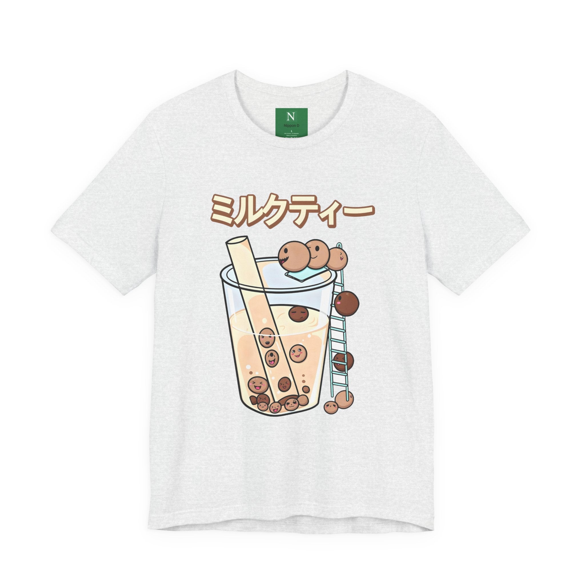 Boba Milk Tea T‑Shirt – ミルクティー Bubble Tea Graphic Tee