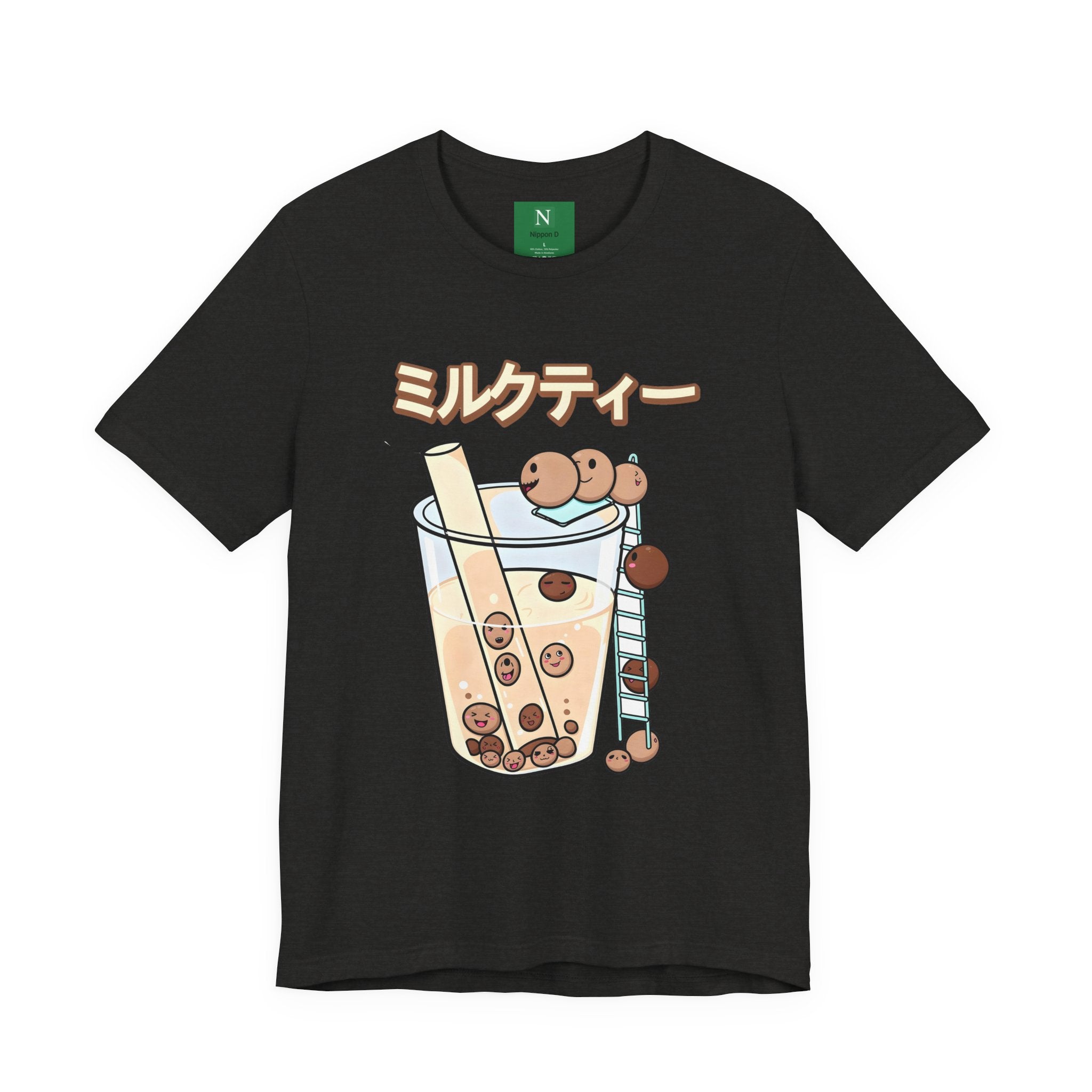 Boba Milk Tea T‑Shirt – ミルクティー Bubble Tea Graphic Tee