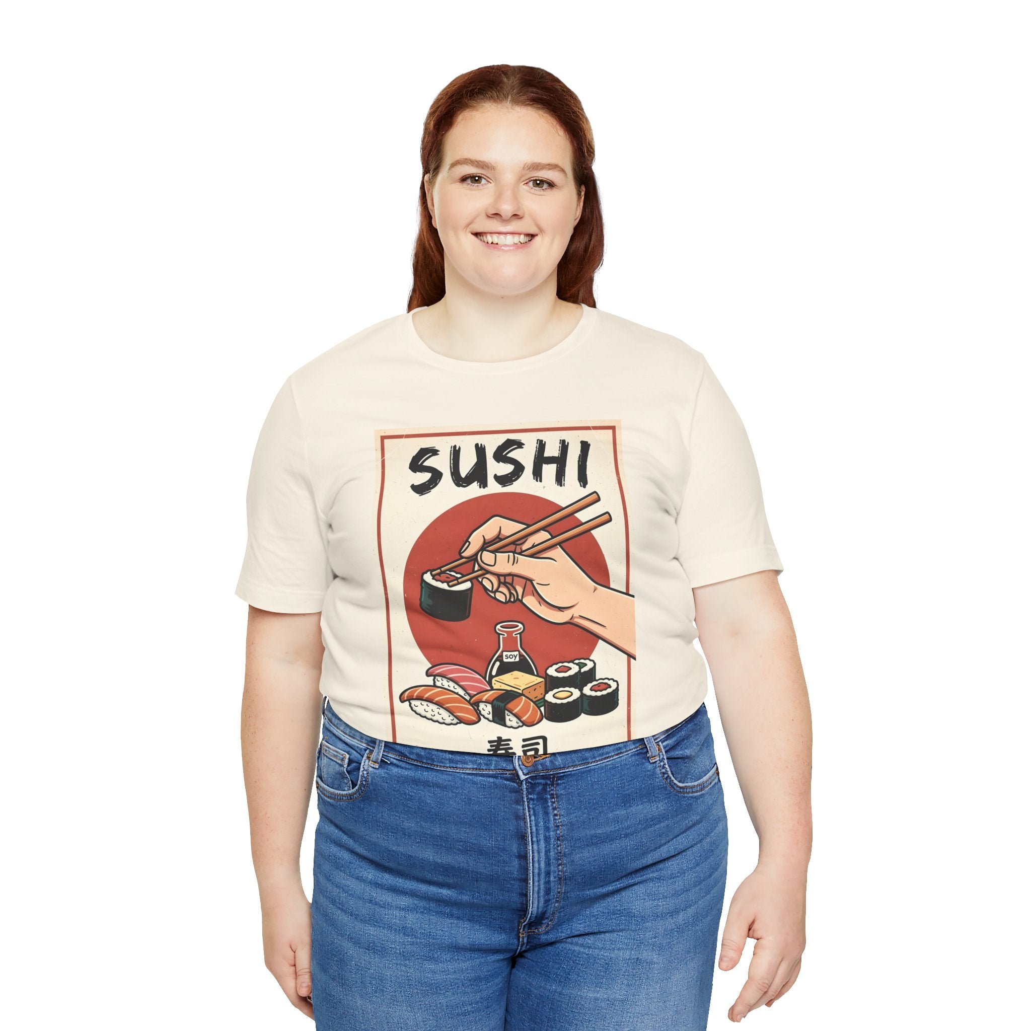 Sushi Poster Graphic Tee — Retro Japanese Sushi Shirt