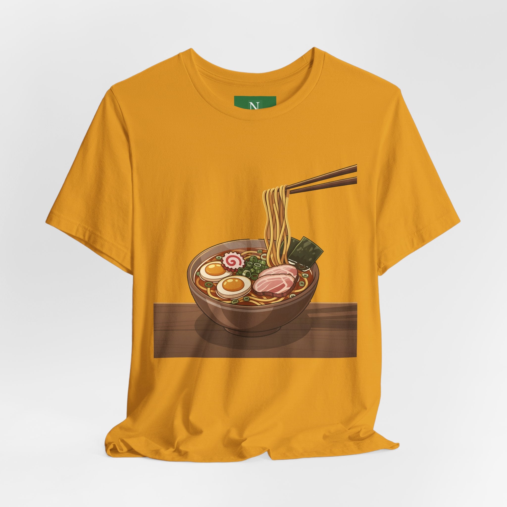 Ramen Bowl Graphic Tee – Chopsticks & Noodles Japanese Food T-Shirt