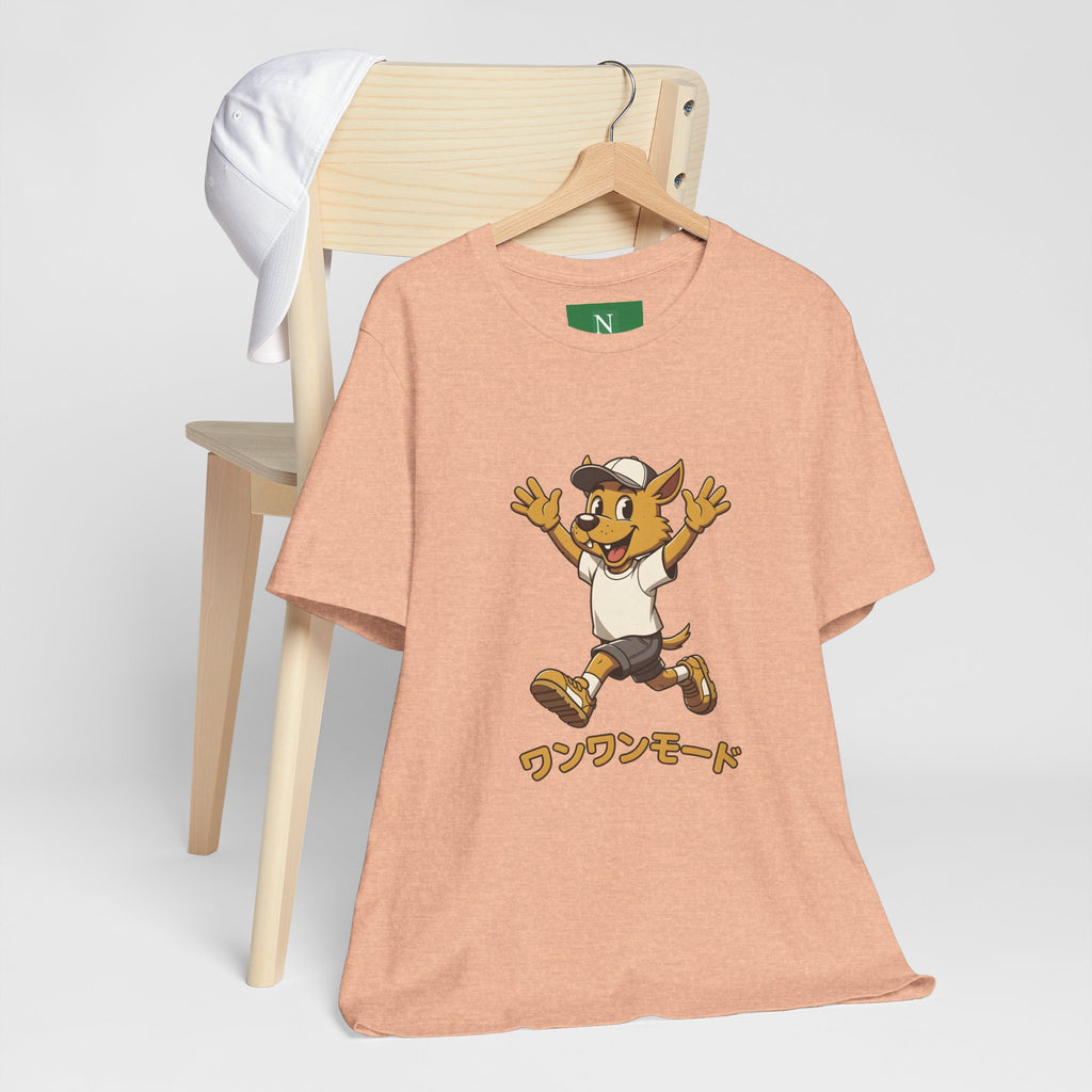 Happy Corgi Character Tee — ワンワンモード (Dog Mode) Cute Cartoon Shirt