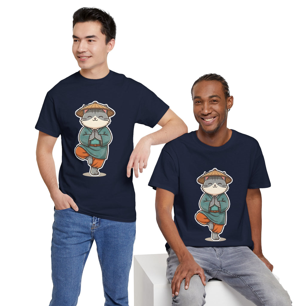 Meditating Cat Tee — Cute Zen Cat Yoga T-Shirt