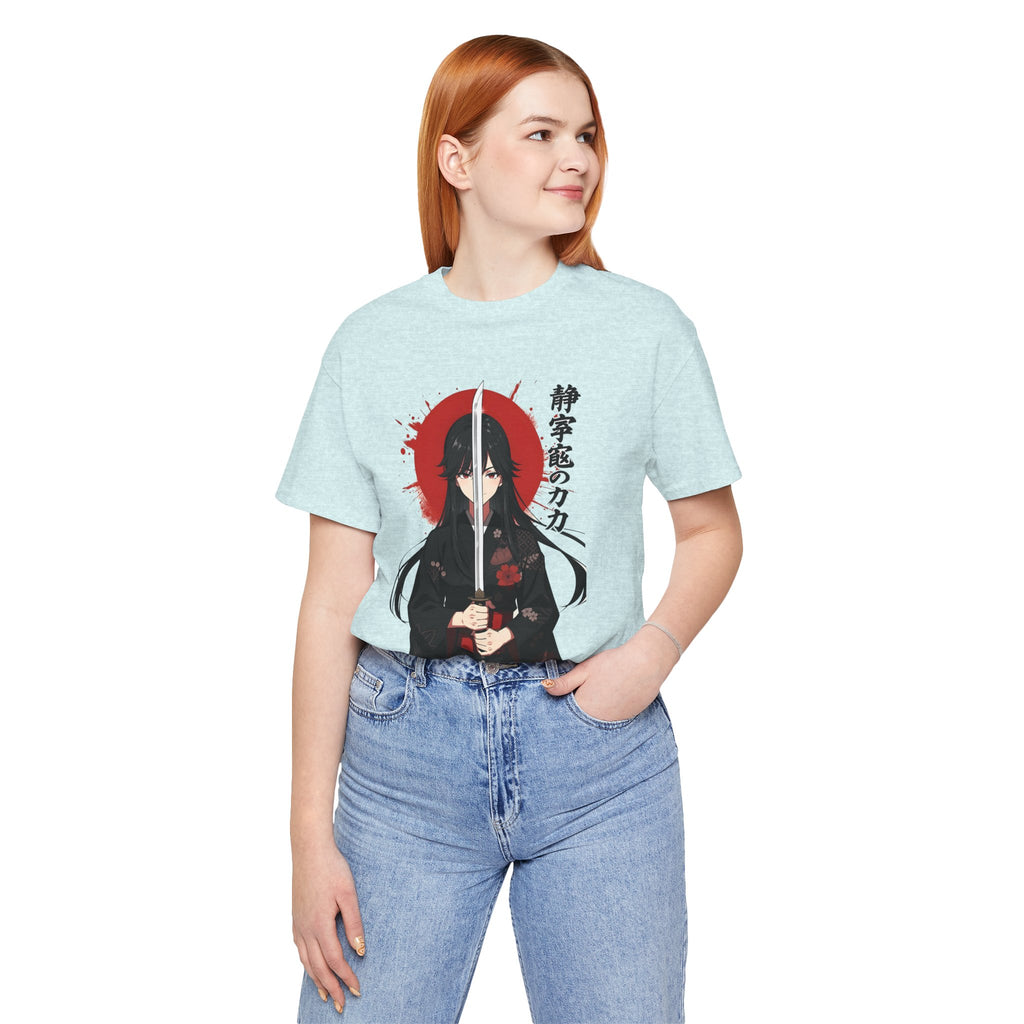 Samurai Girl Sword Tee — Japanese Anime Katana T-Shirt