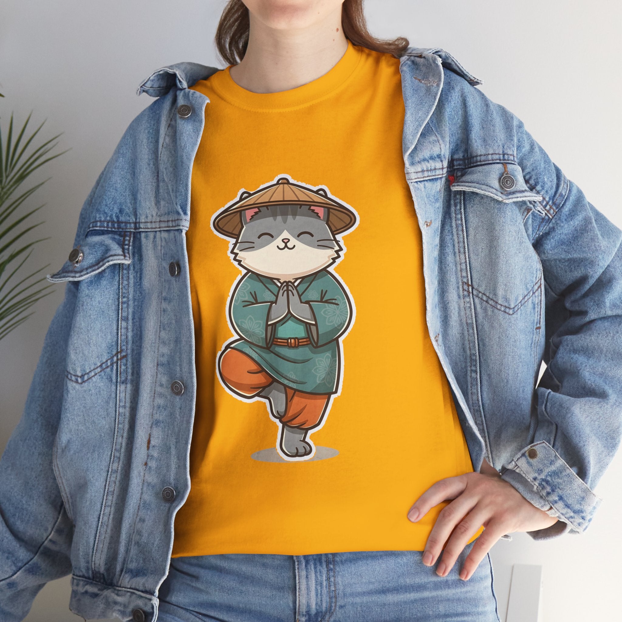 Meditating Cat Tee — Cute Zen Cat Yoga T-Shirt