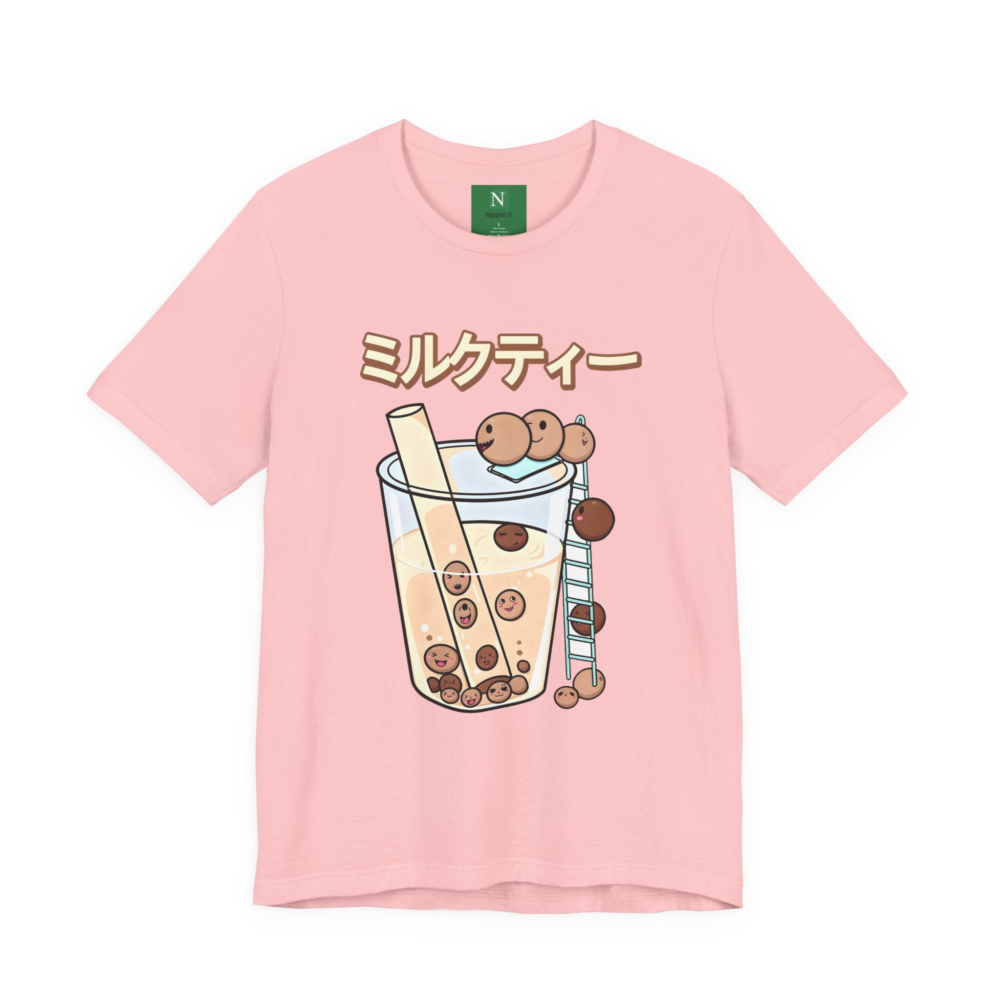 Boba Milk Tea T‑Shirt – ミルクティー Bubble Tea Graphic Tee