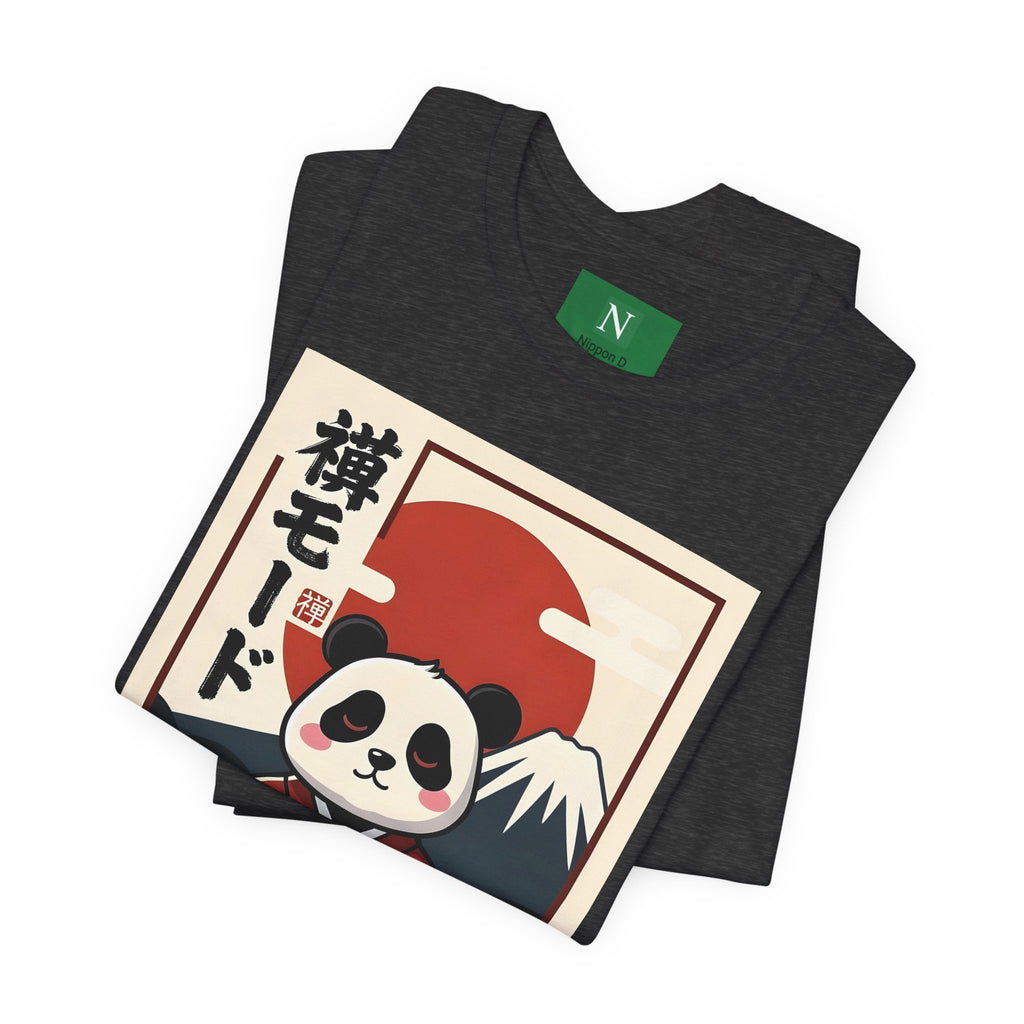 Panda Samurai Tee — Cute Japanese Ukiyo-e Style Graphic T-Shirt