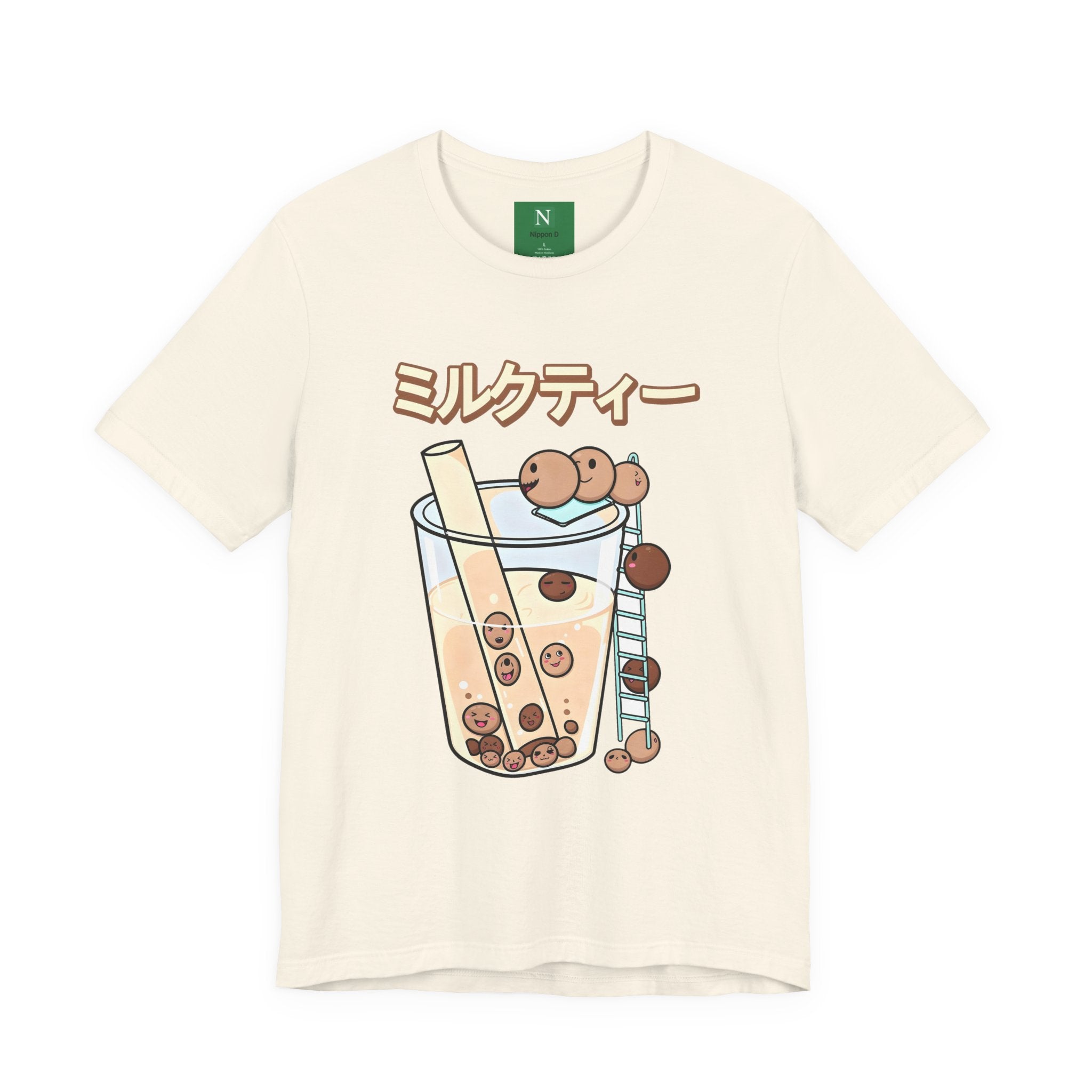 Boba Milk Tea T‑Shirt – ミルクティー Bubble Tea Graphic Tee