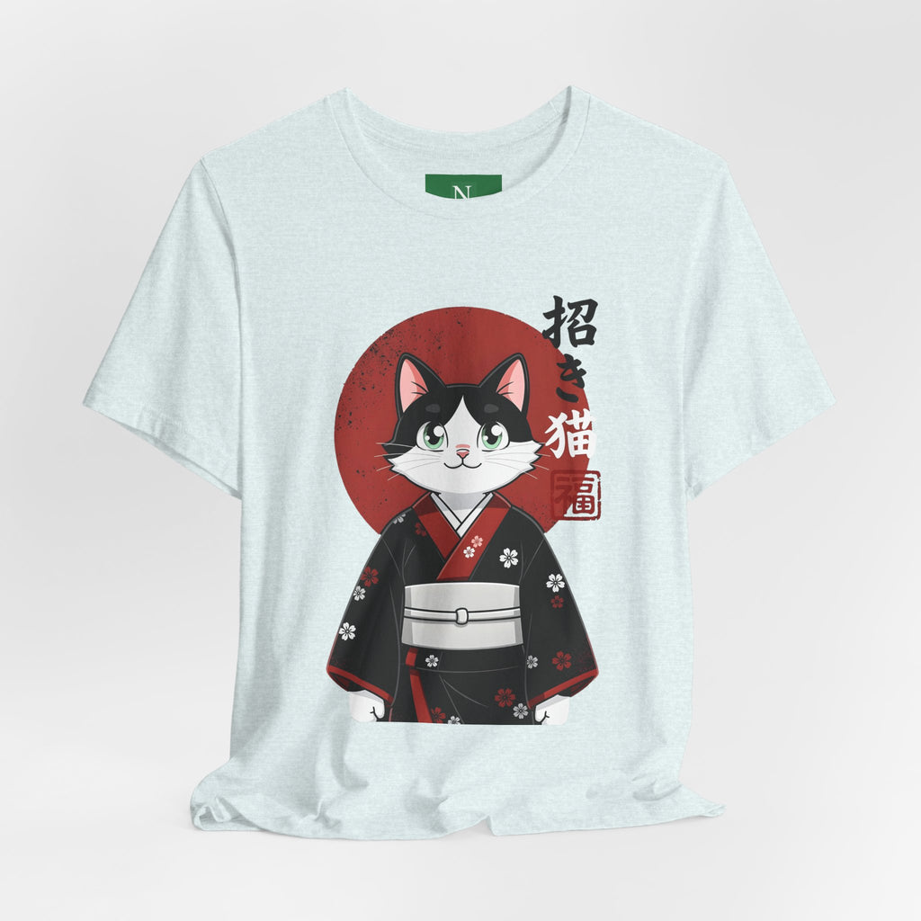 Lucky Cat Kimono T-Shirt — Japanese Maneki-Neko Tee