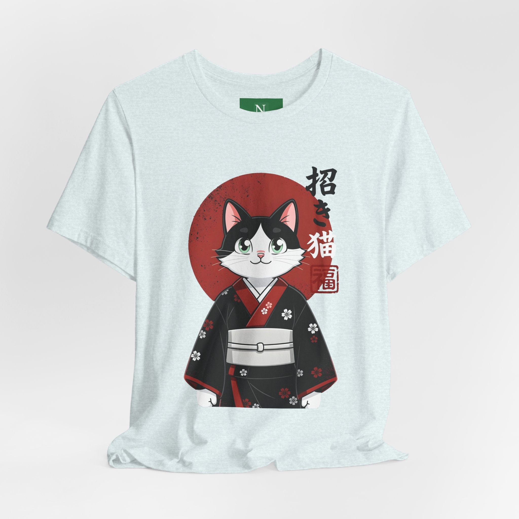 Lucky Cat Kimono T-Shirt — Japanese Maneki-Neko Tee