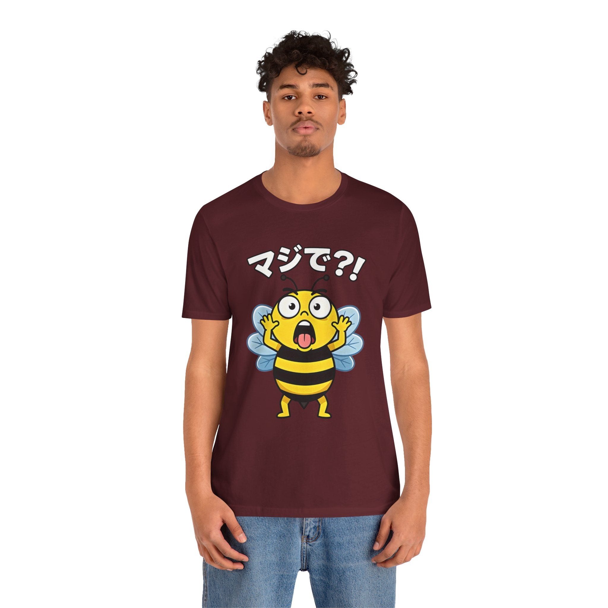 Surprised Bee Tee – マジで?! Cute Japanese Cartoon Graphic T-Shirt