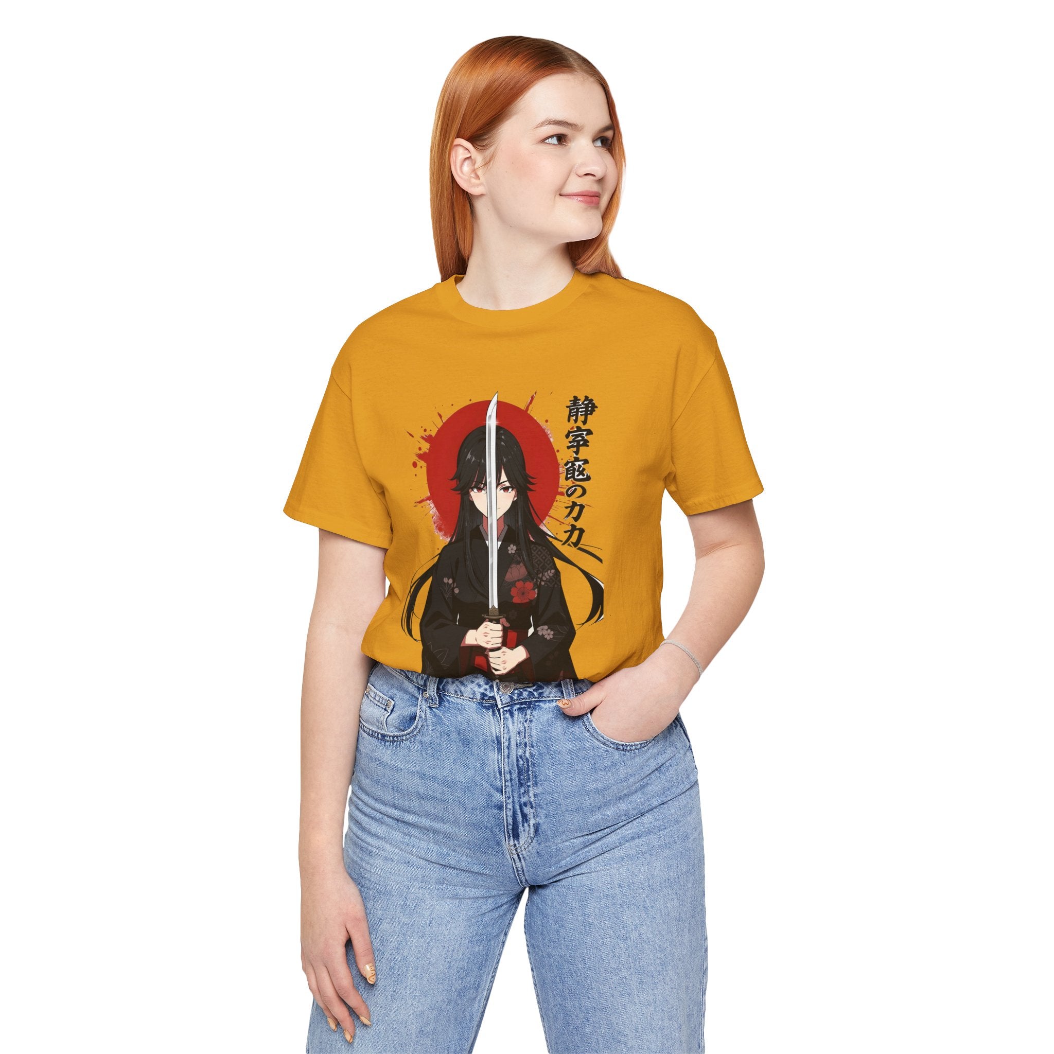 Samurai Girl Sword Tee — Japanese Anime Katana T-Shirt