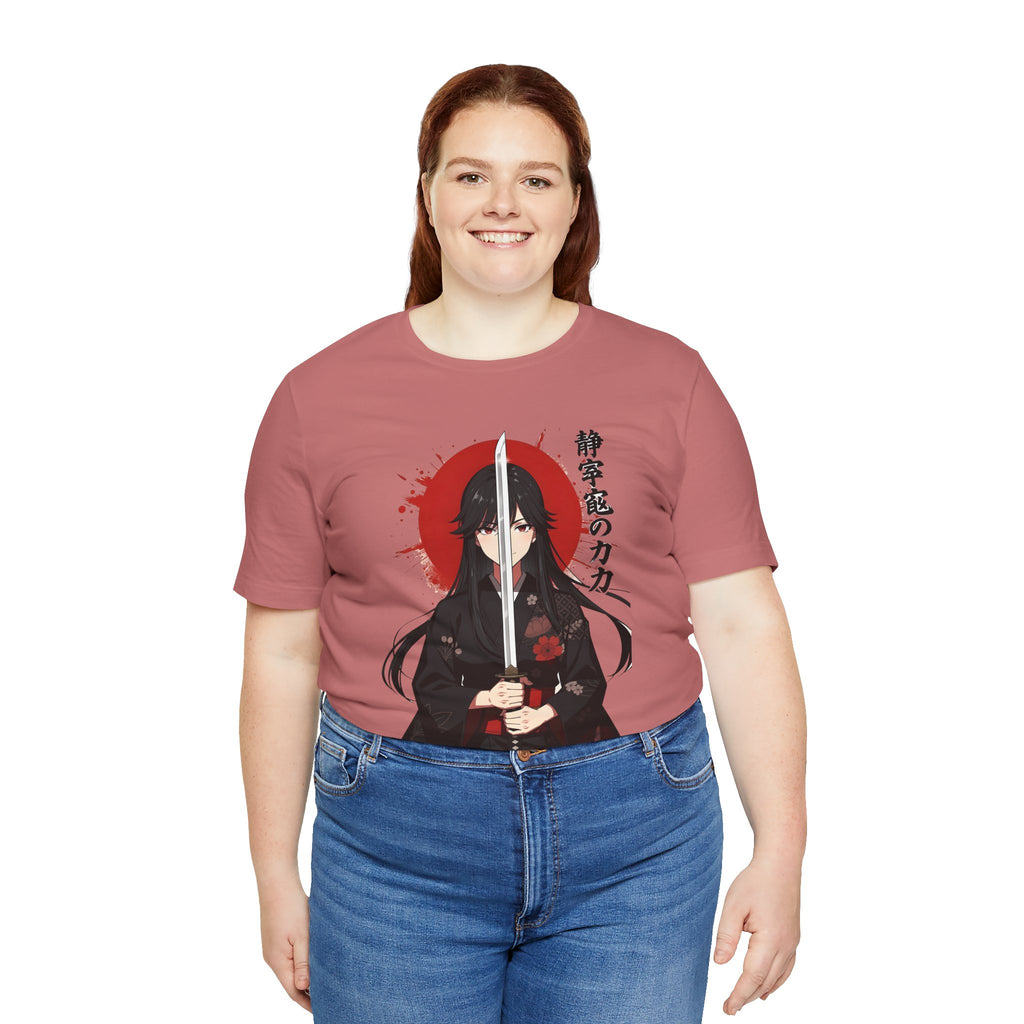Samurai Girl Sword Tee — Japanese Anime Katana T-Shirt