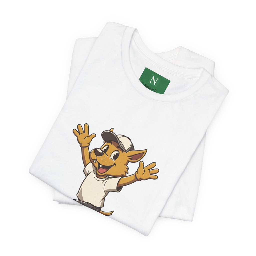 Happy Corgi Character Tee — ワンワンモード (Dog Mode) Cute Cartoon Shirt