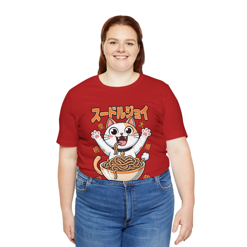 Ramen Cat Tee — Cute Japanese Noodle Graphic T-Shirt