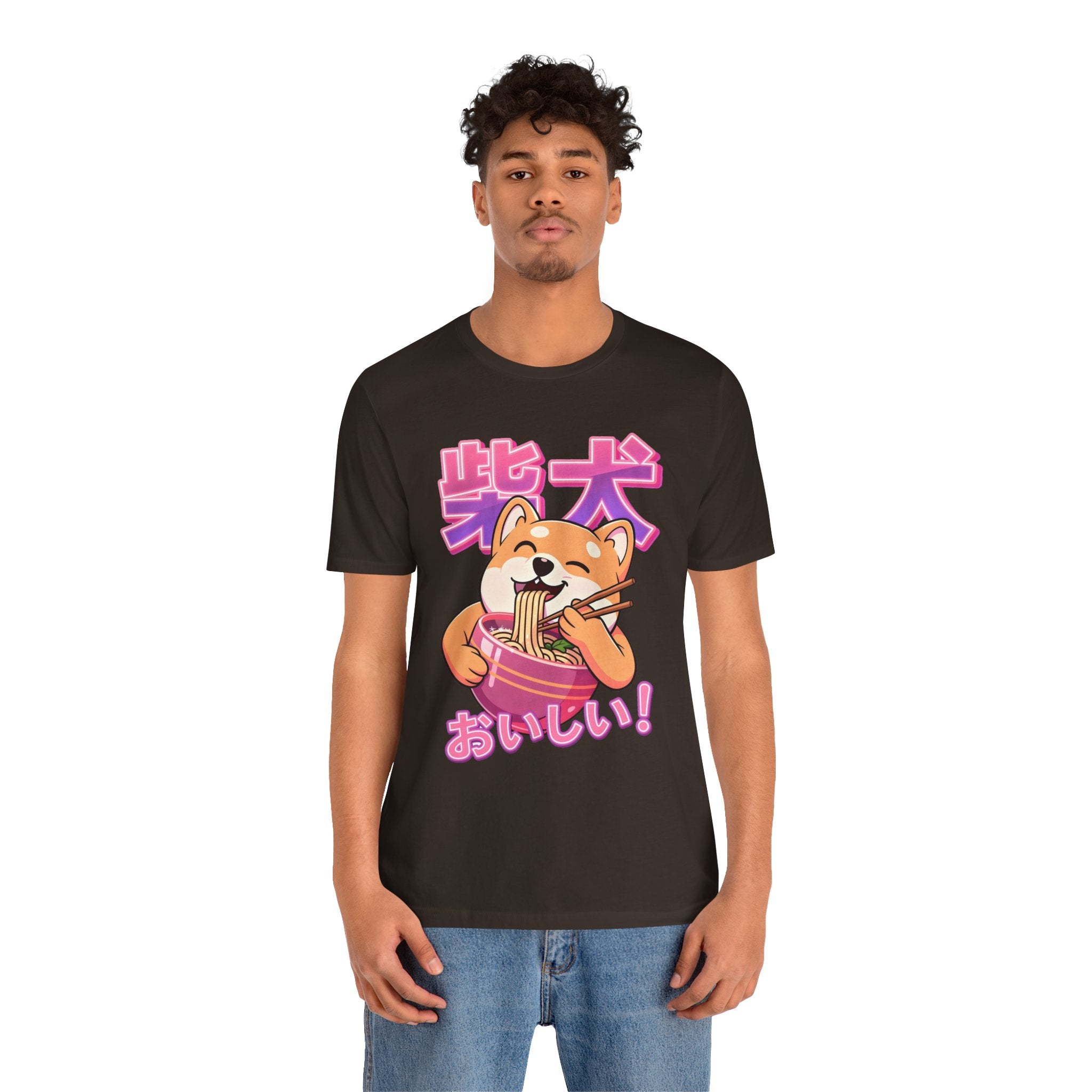 Shiba Inu Ramen Tee — おいしい! Cute Japanese Dog Noodle T-Shirt