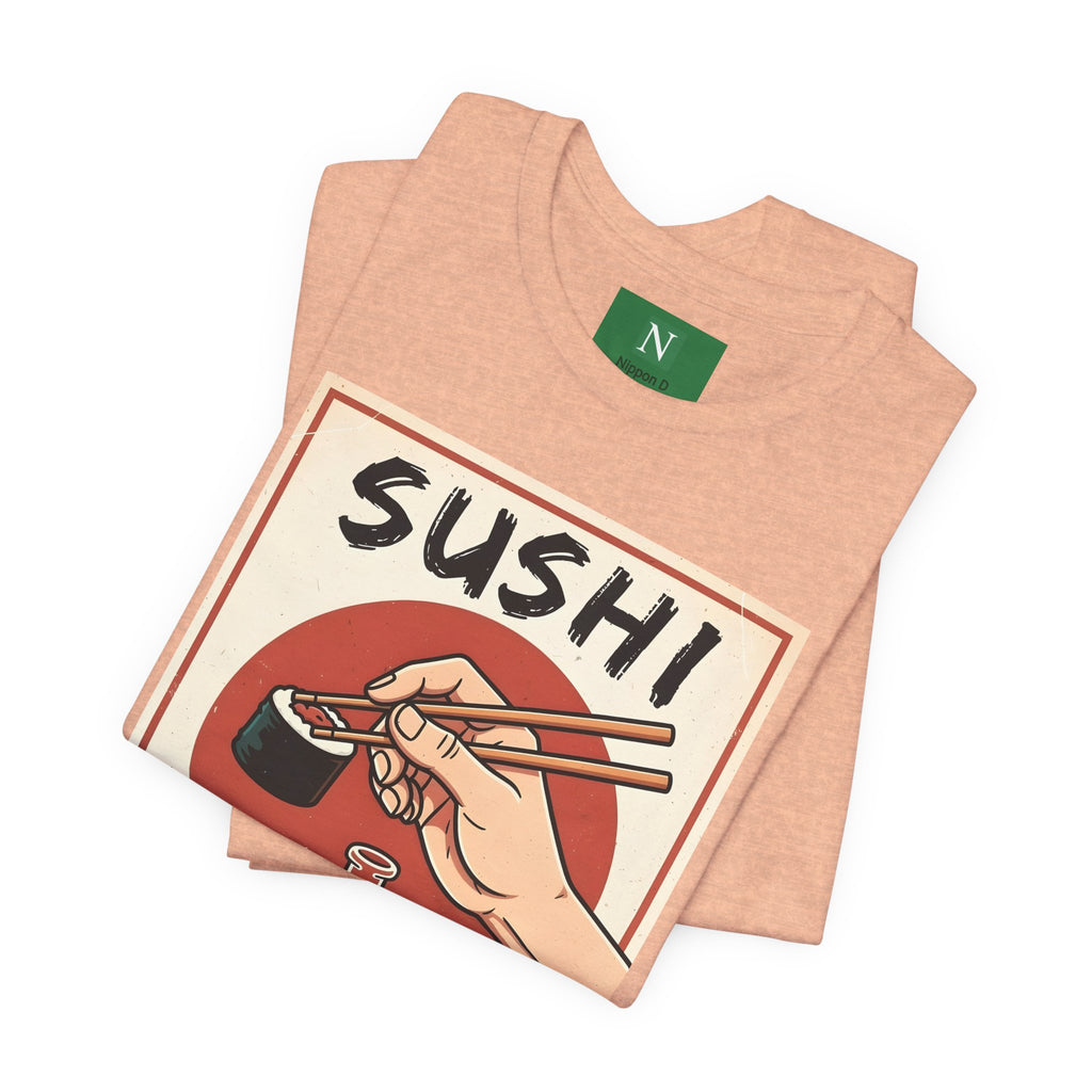 Sushi Poster Graphic Tee — Retro Japanese Sushi Shirt