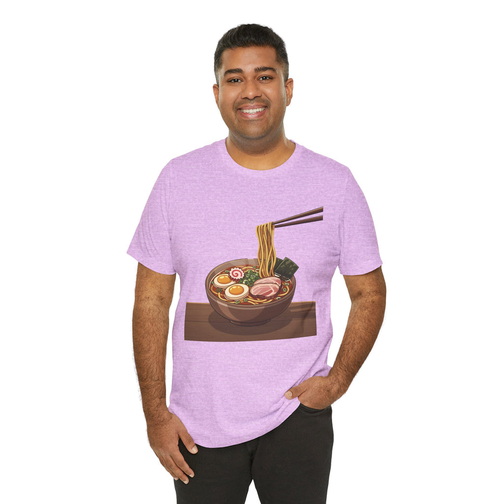 Ramen Bowl Graphic Tee – Chopsticks & Noodles Japanese Food T-Shirt