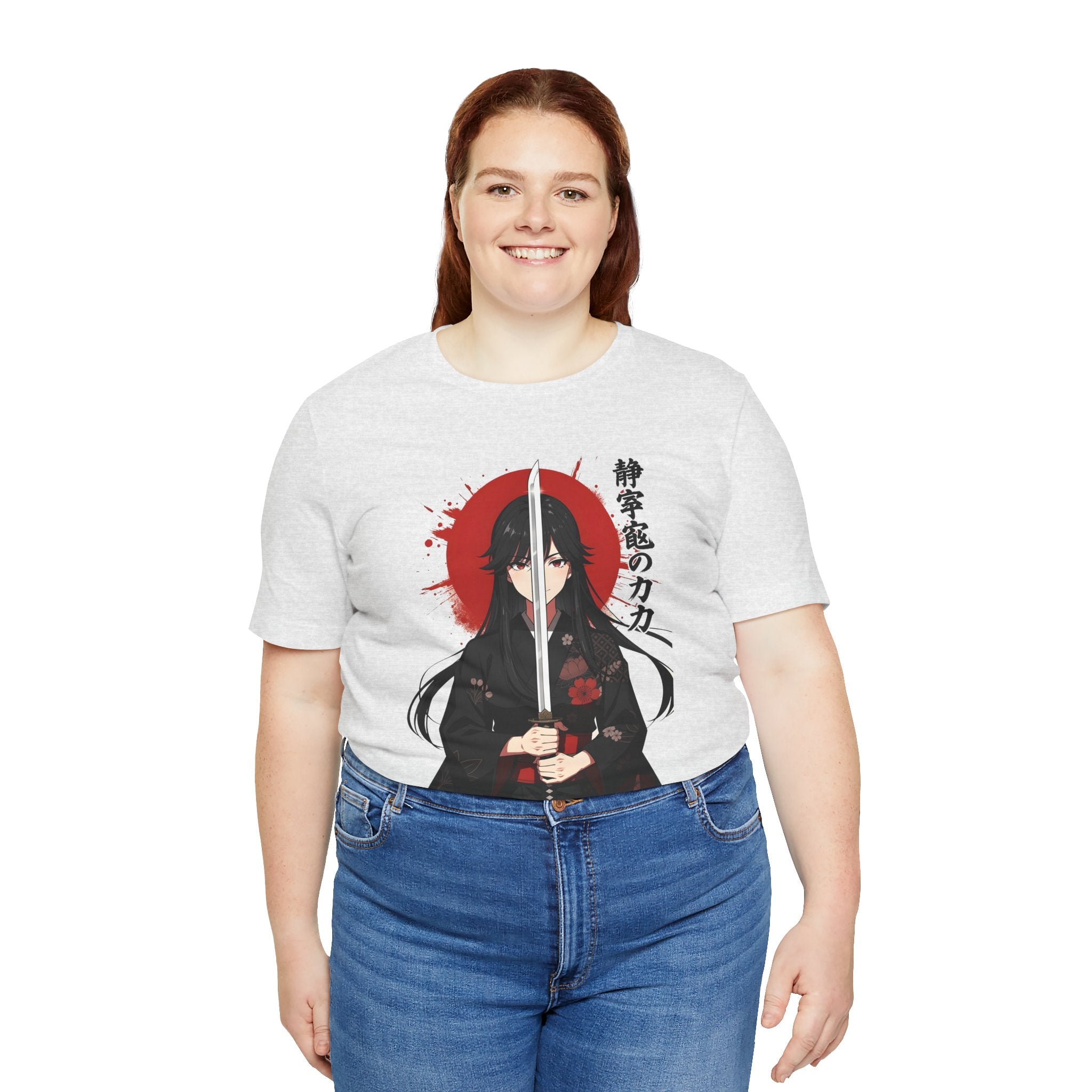 Samurai Girl Sword Tee — Japanese Anime Katana T-Shirt